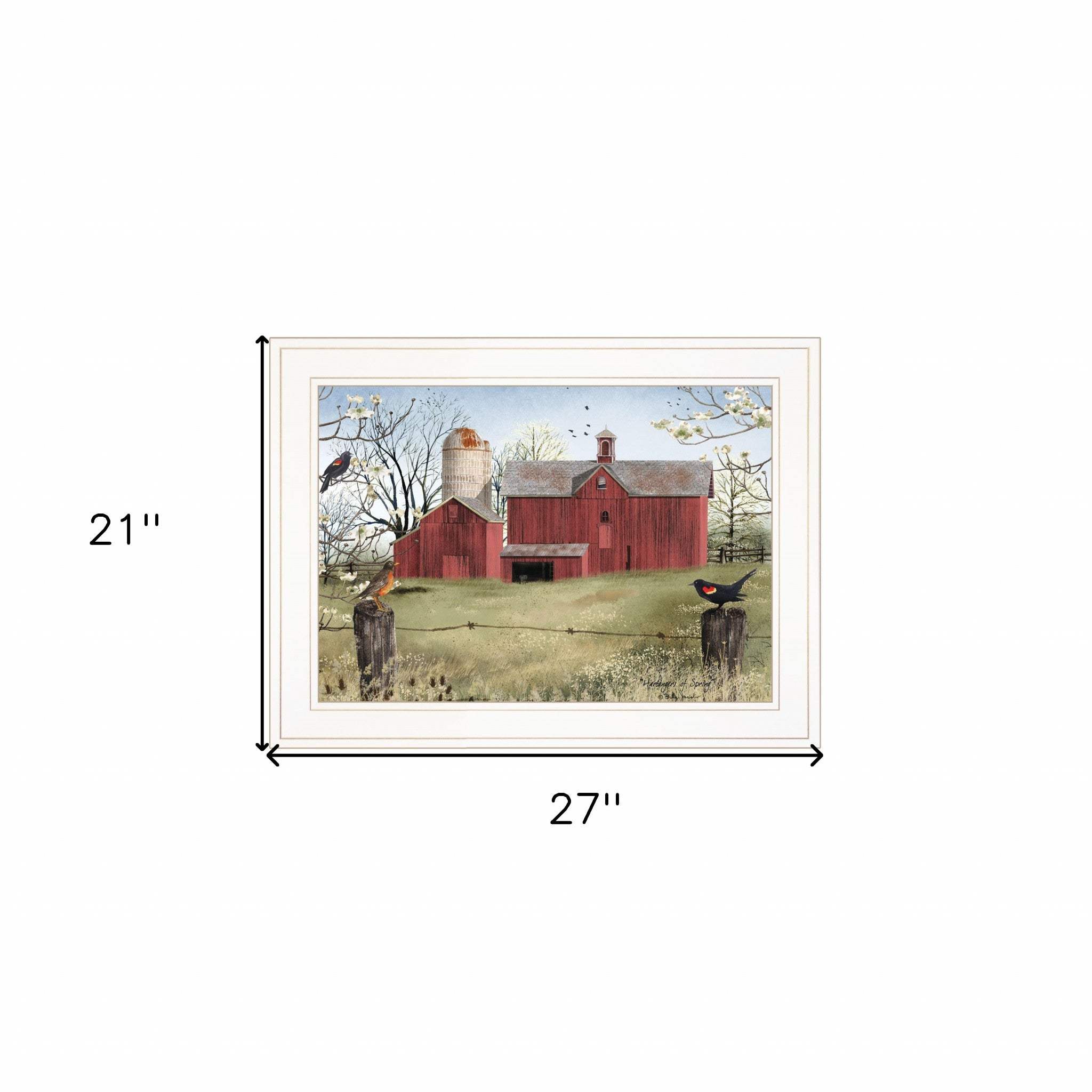 Harbingers of Spring 3 White Framed Print Wall Art - Image 5