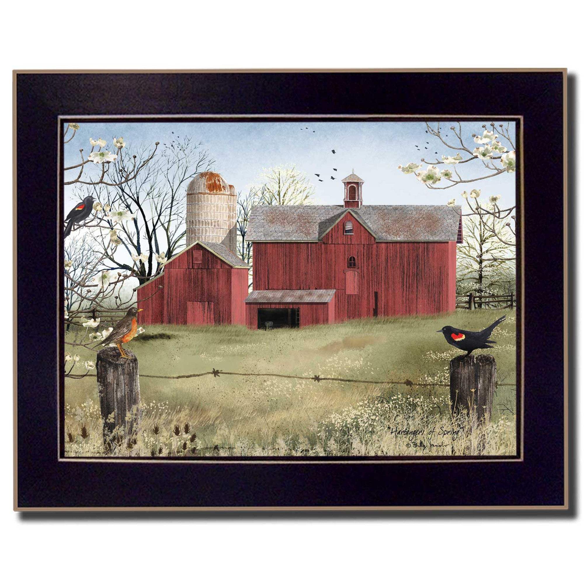 Harbingers of Spring 5 Black Framed Print Wall Art - Image 2