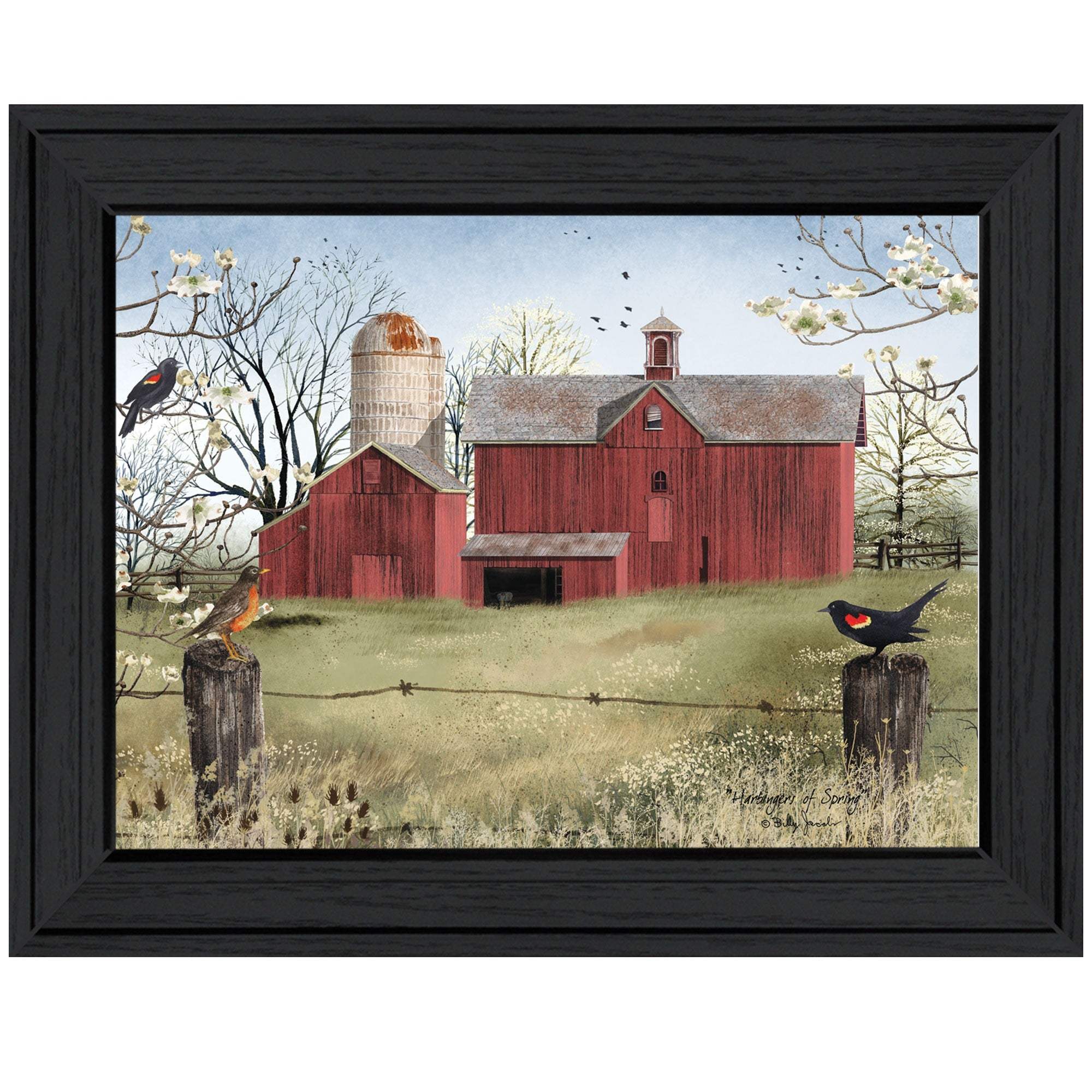 Harbingers of Spring 6 Black Framed Print Wall Art - Image 2