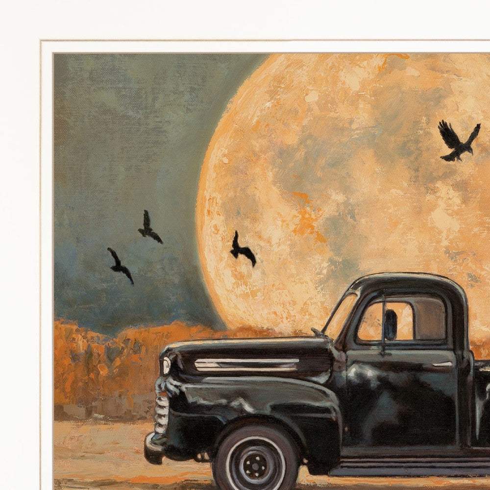 Harvest Moon 3 White Framed Print Kitchen Wall Art - Image 4