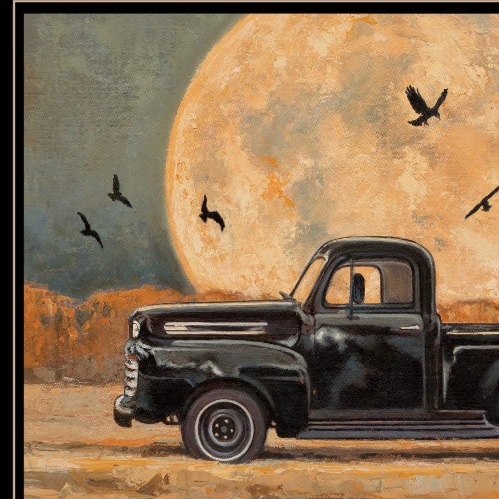 Harvest Moon 4 Black Framed Print Kitchen Wall Art - Image 4