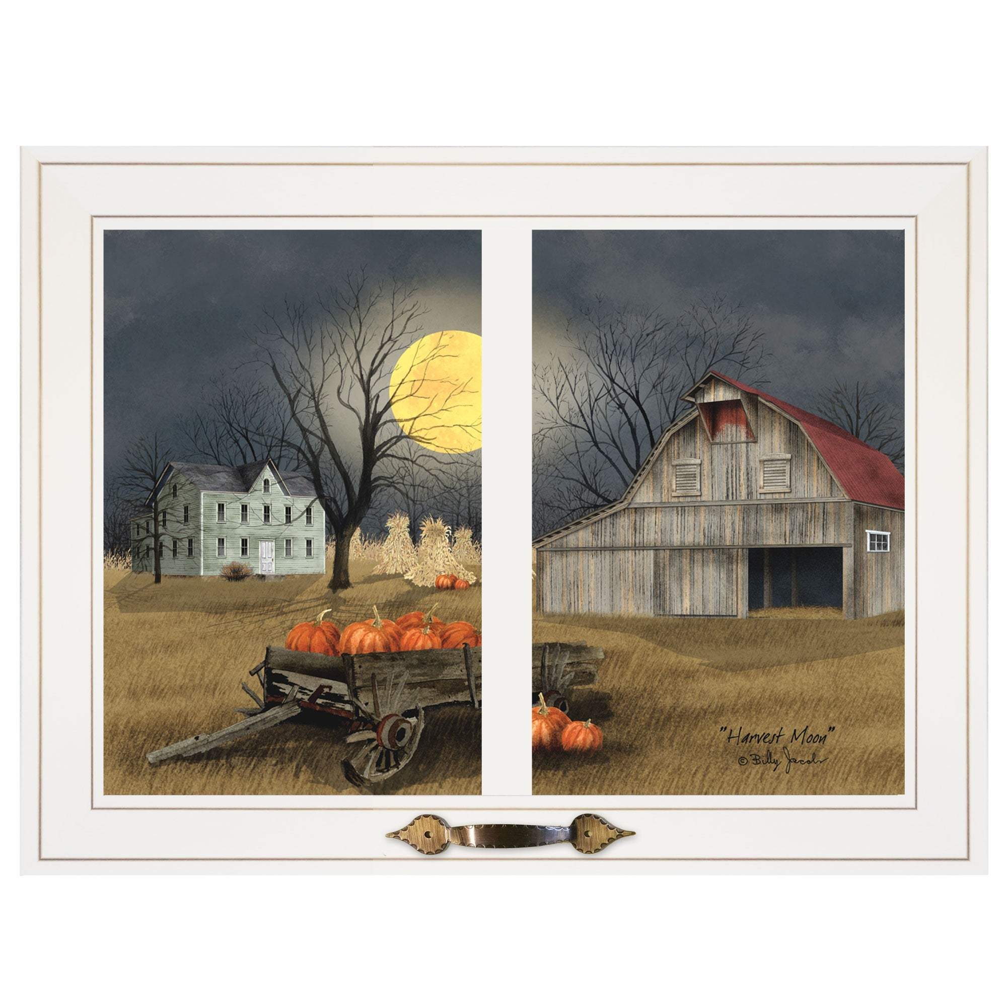 Harvest Moon 9 White Framed Print Kitchen Wall Art - Image 2