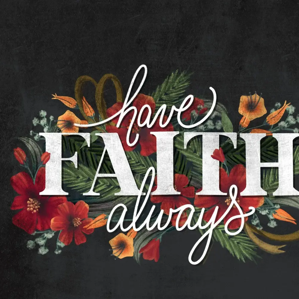 Have Faith 1 White Framed Print Wall Art - Image 2