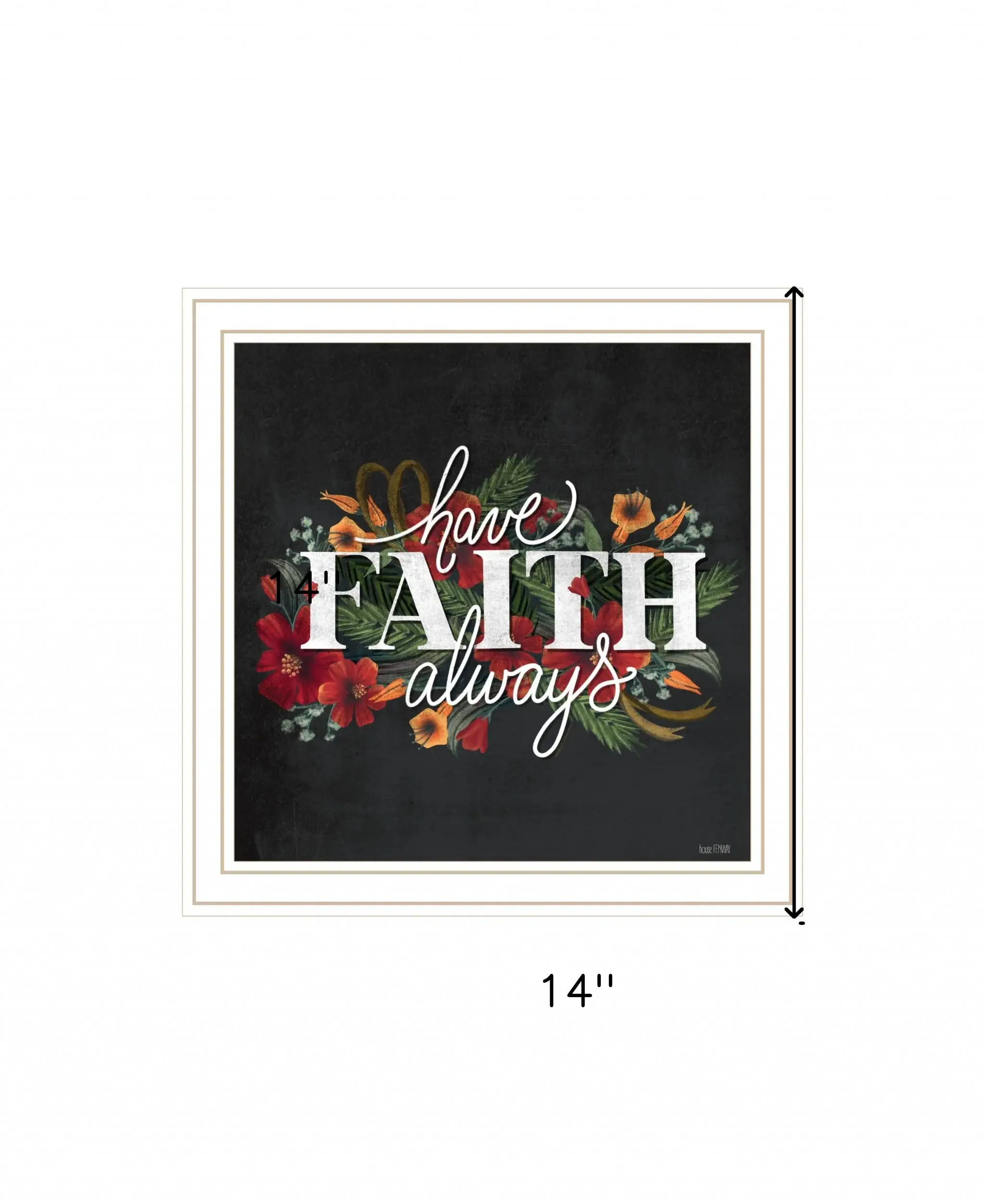 Have Faith 1 White Framed Print Wall Art - Image 5