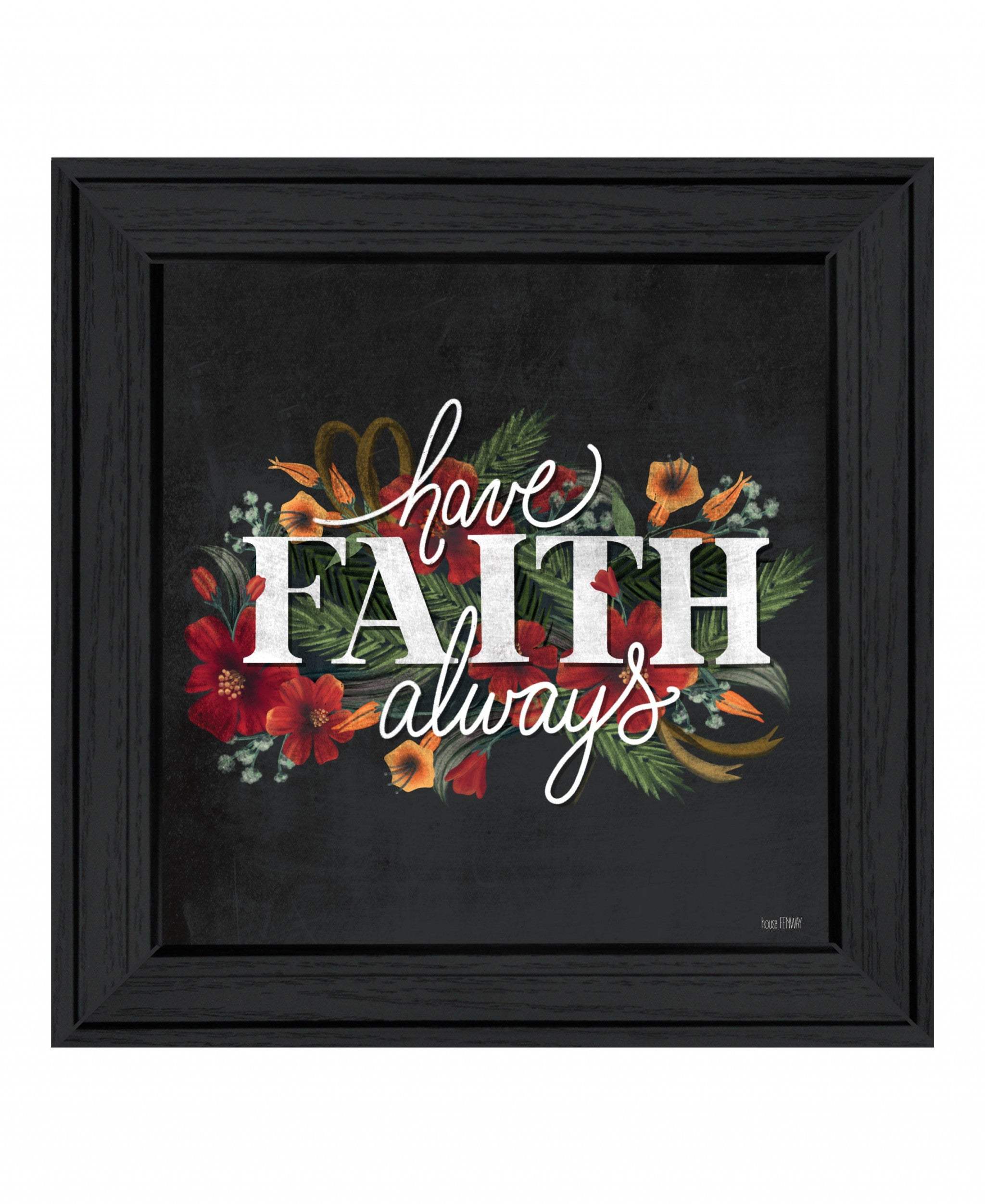 Have Faith 3 Black Framed Print Wall Art - Image 2