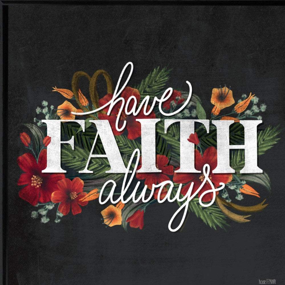 Have Faith 3 Black Framed Print Wall Art - Image 3