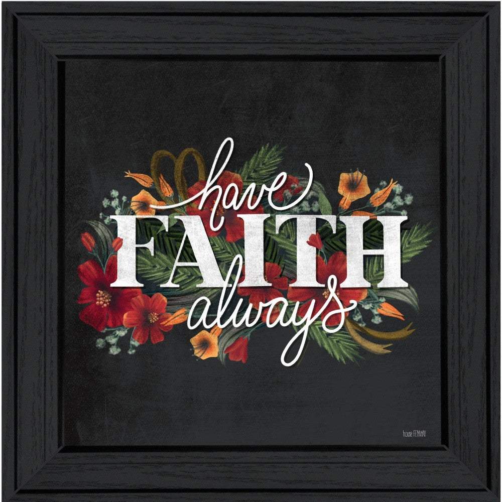 Have Faith 3 Black Framed Print Wall Art - Image 4