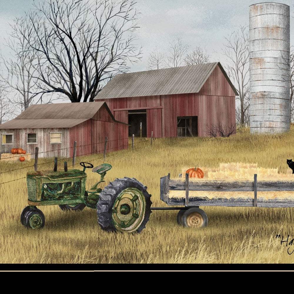 Hayride 2 Black Framed Print Wall Art - Image 4