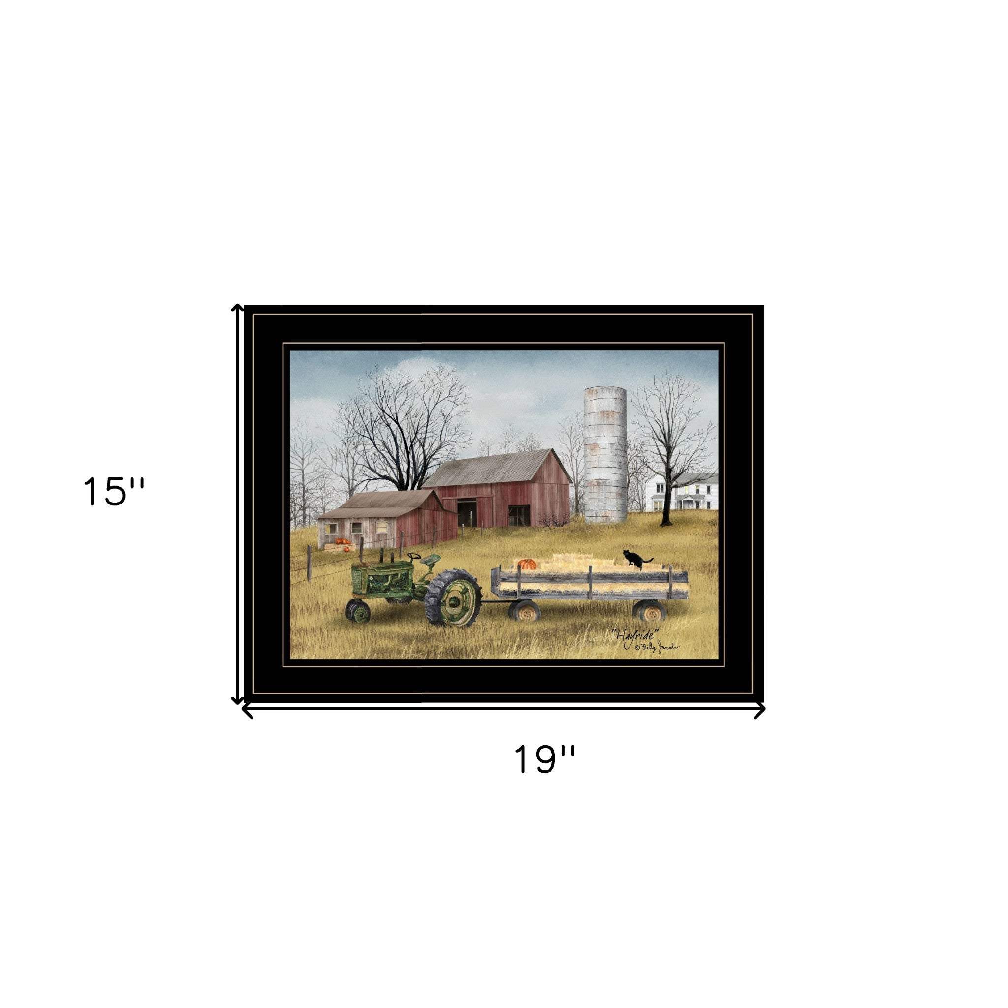 Hayride 2 Black Framed Print Wall Art - Image 6
