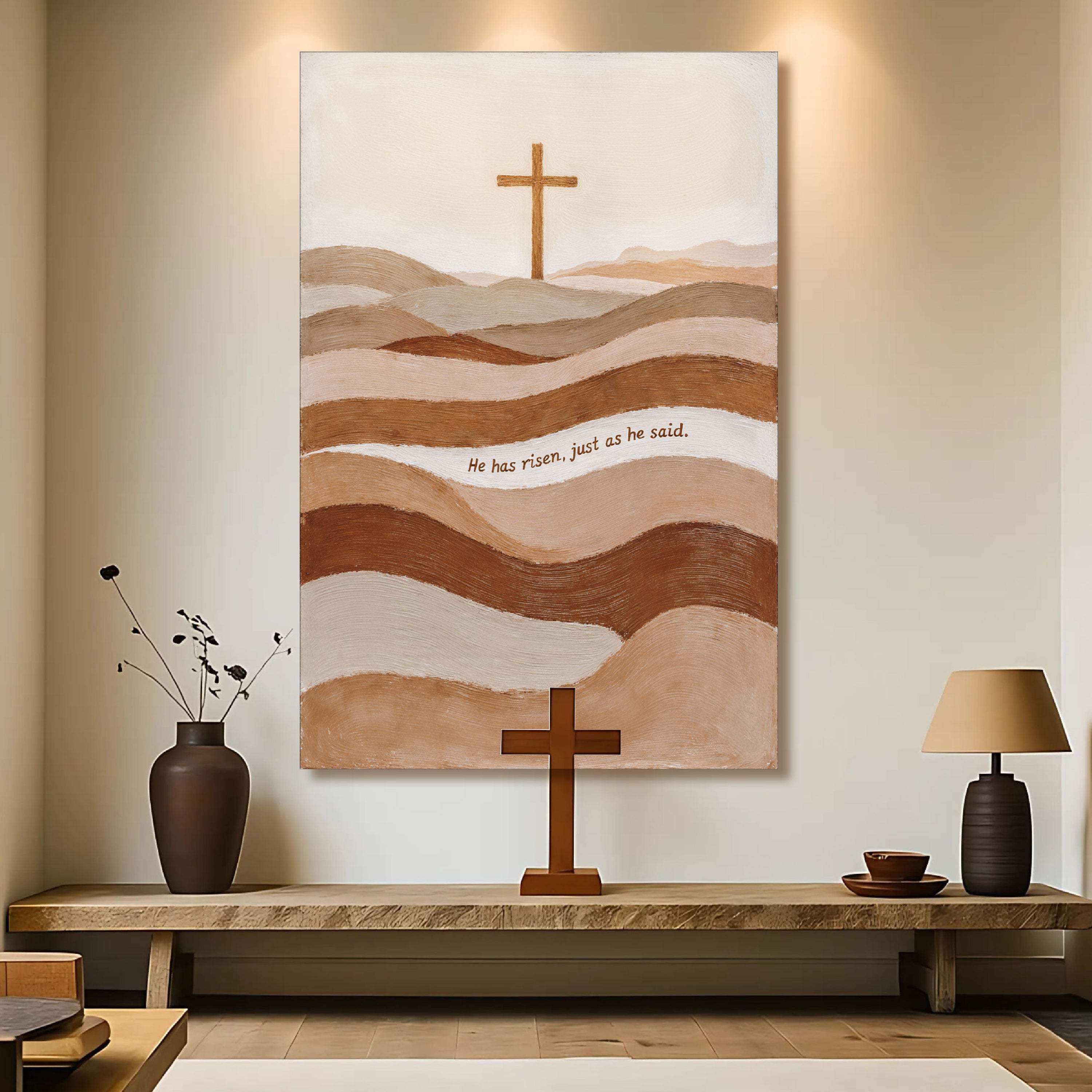 He Has Risen Just As He Said Faith Sign - Image 3