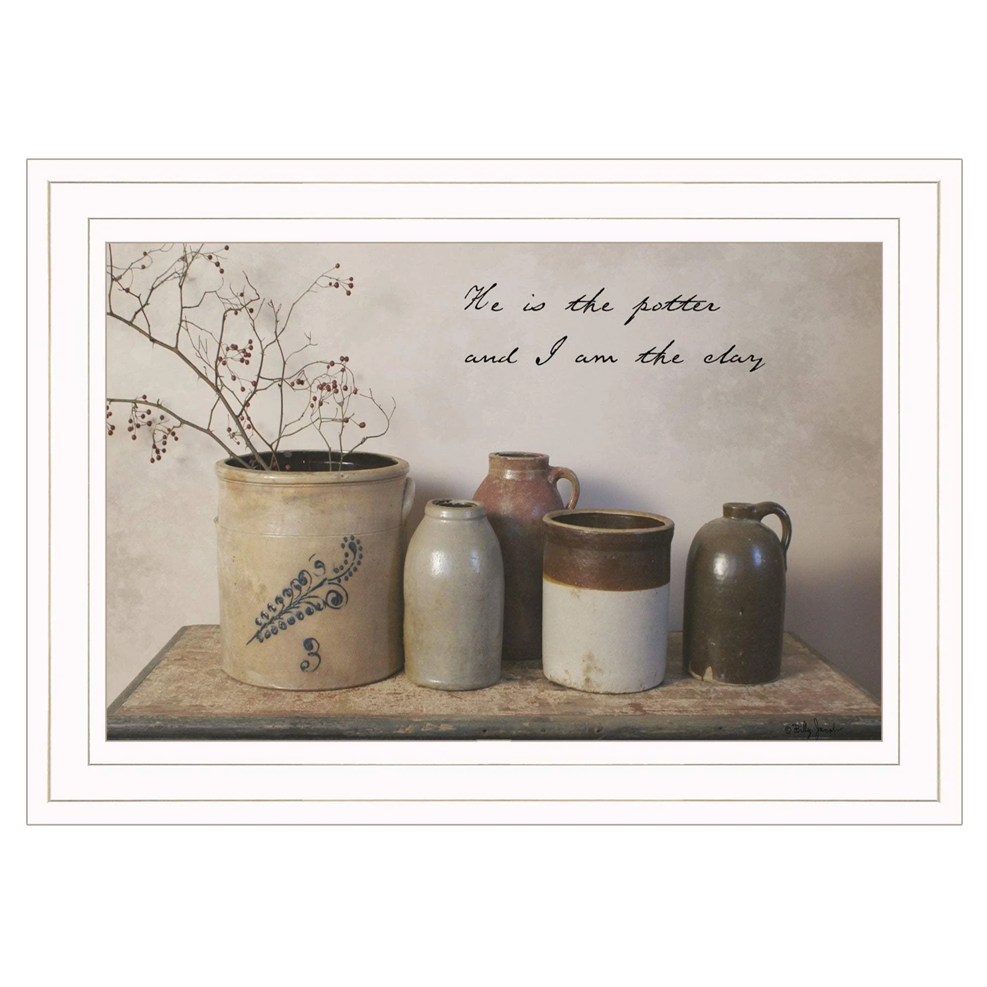 He is the Potter 1 White Framed Print Wall Art - Image 2