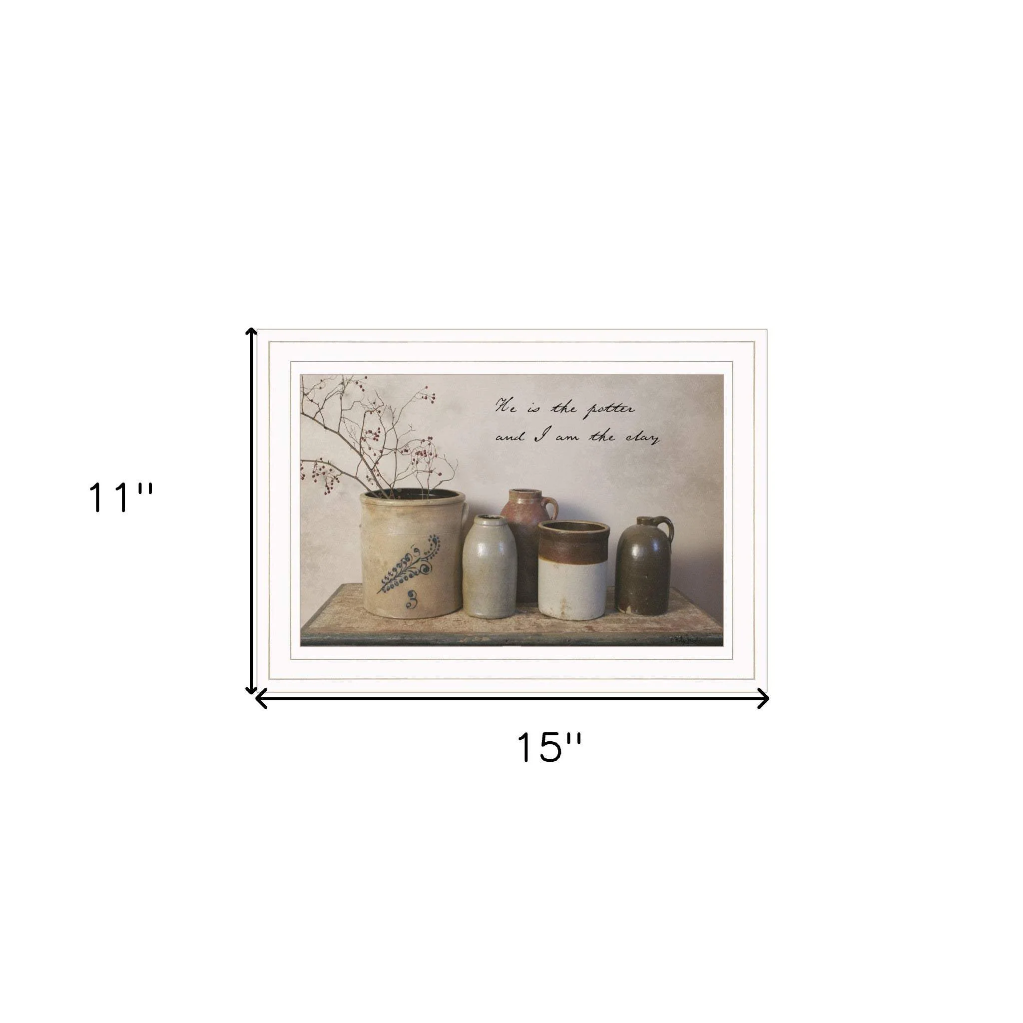 He is the Potter 1 White Framed Print Wall Art - Image 6