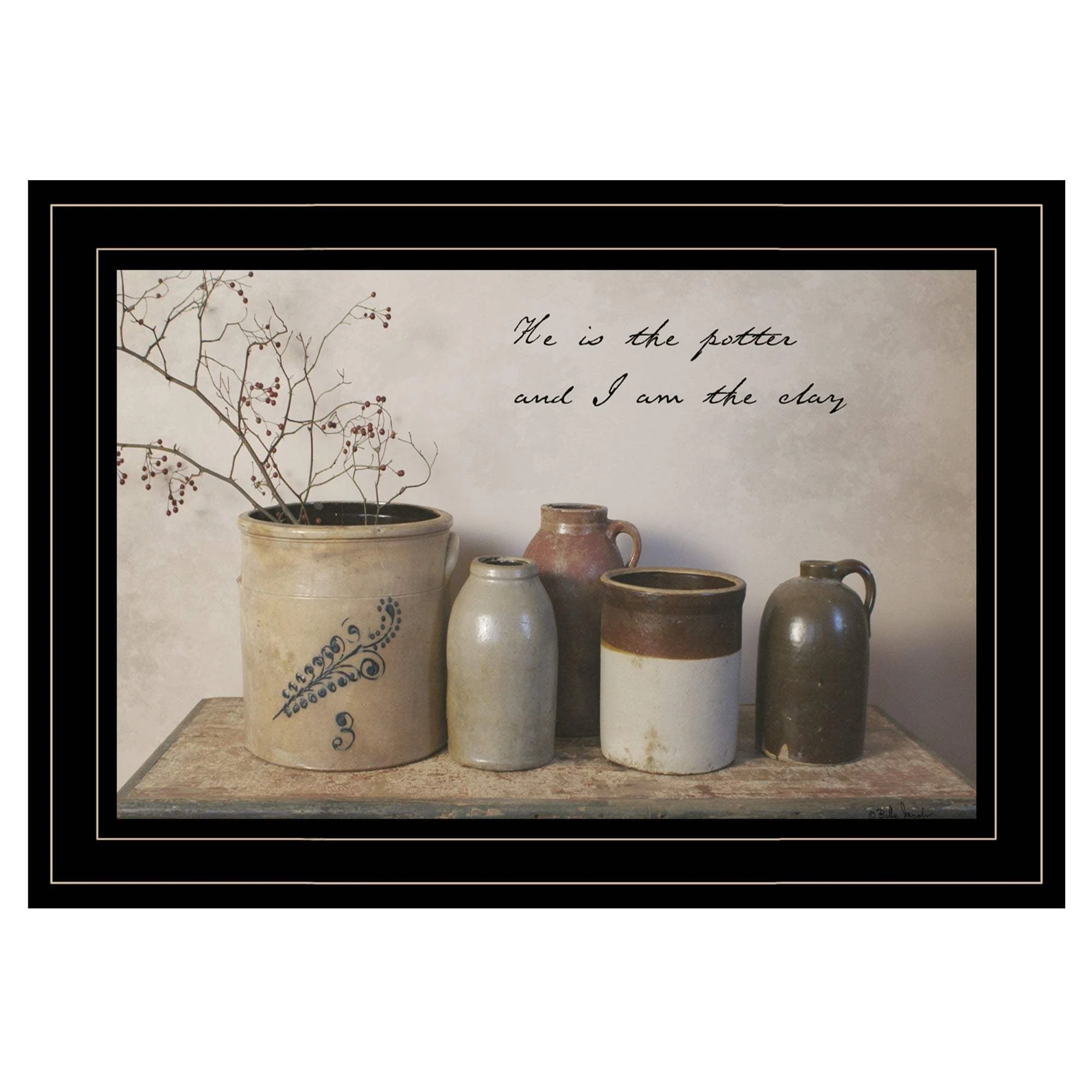 He is the Potter 3 Black Framed Print Wall Art - Image 2