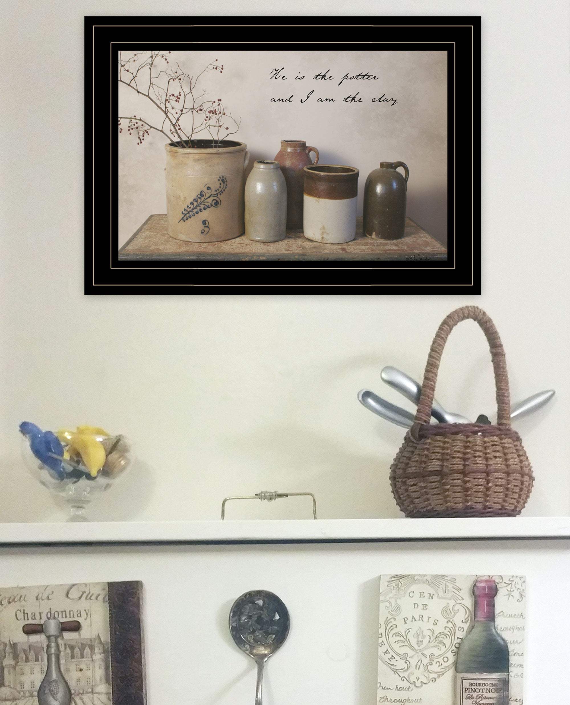 He is the Potter 3 Black Framed Print Wall Art - Image 5