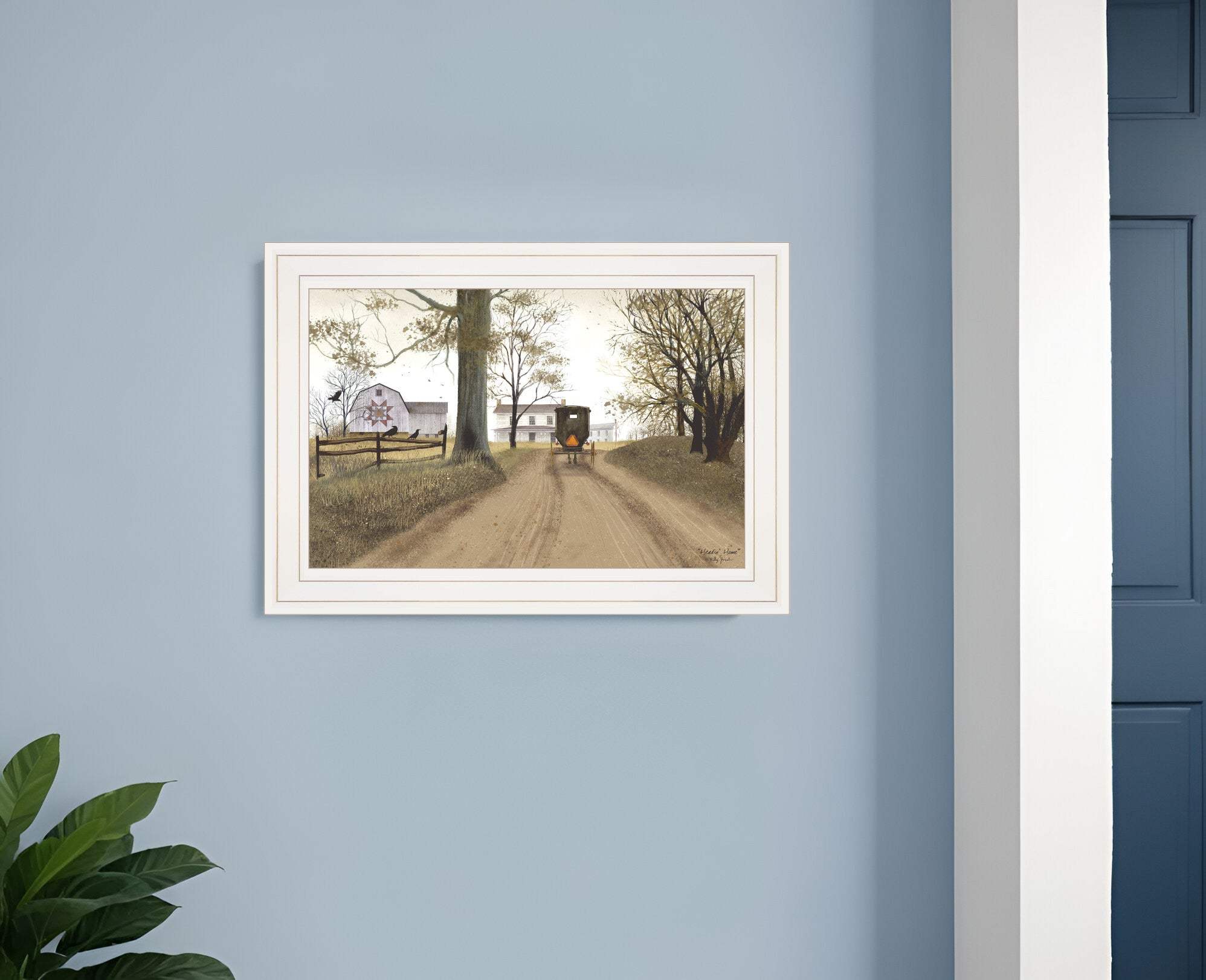 Headin Home 1 White Framed Print Wall Art - Image 2