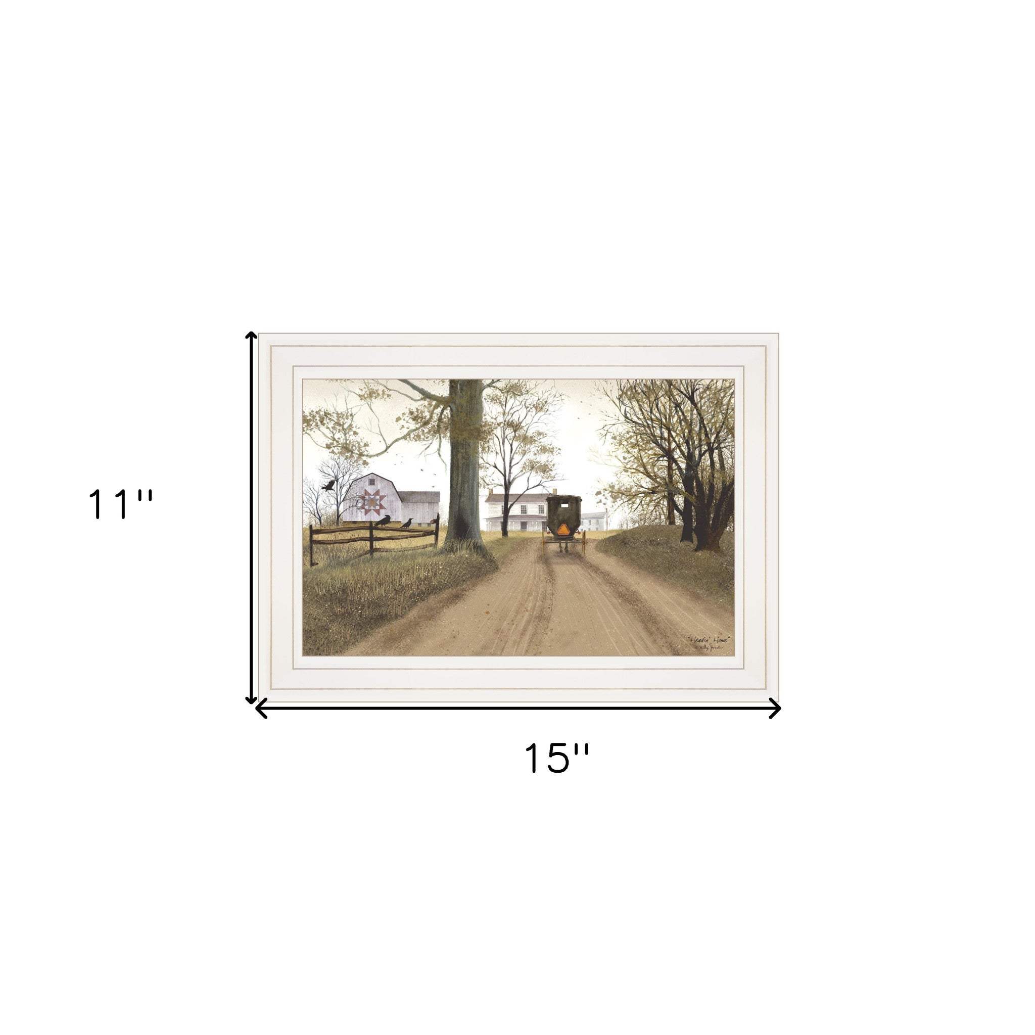 Headin Home 1 White Framed Print Wall Art - Image 7