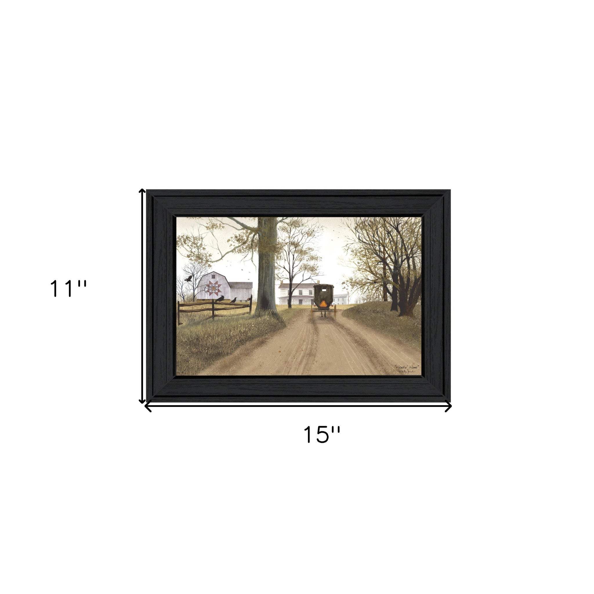Headin Home 2 Black Framed Print Wall Art - Image 7