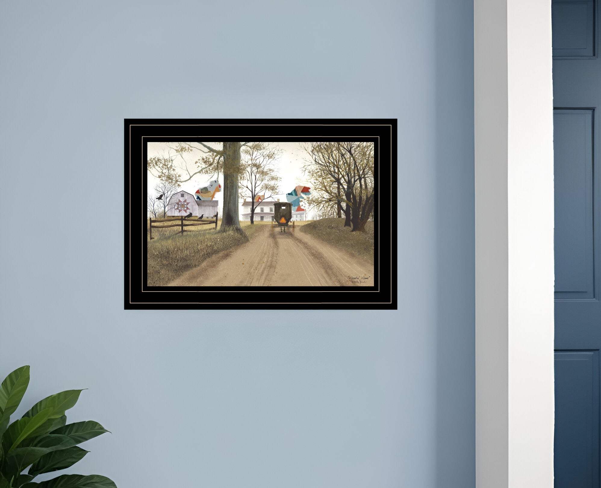 Headin Home 3 Black Framed Print Wall Art - Image 2