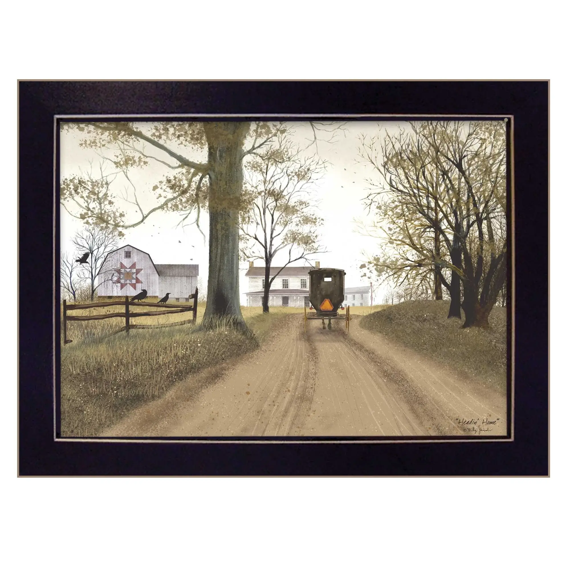 Headin Home 5 Black Framed Print Wall Art - Image 2