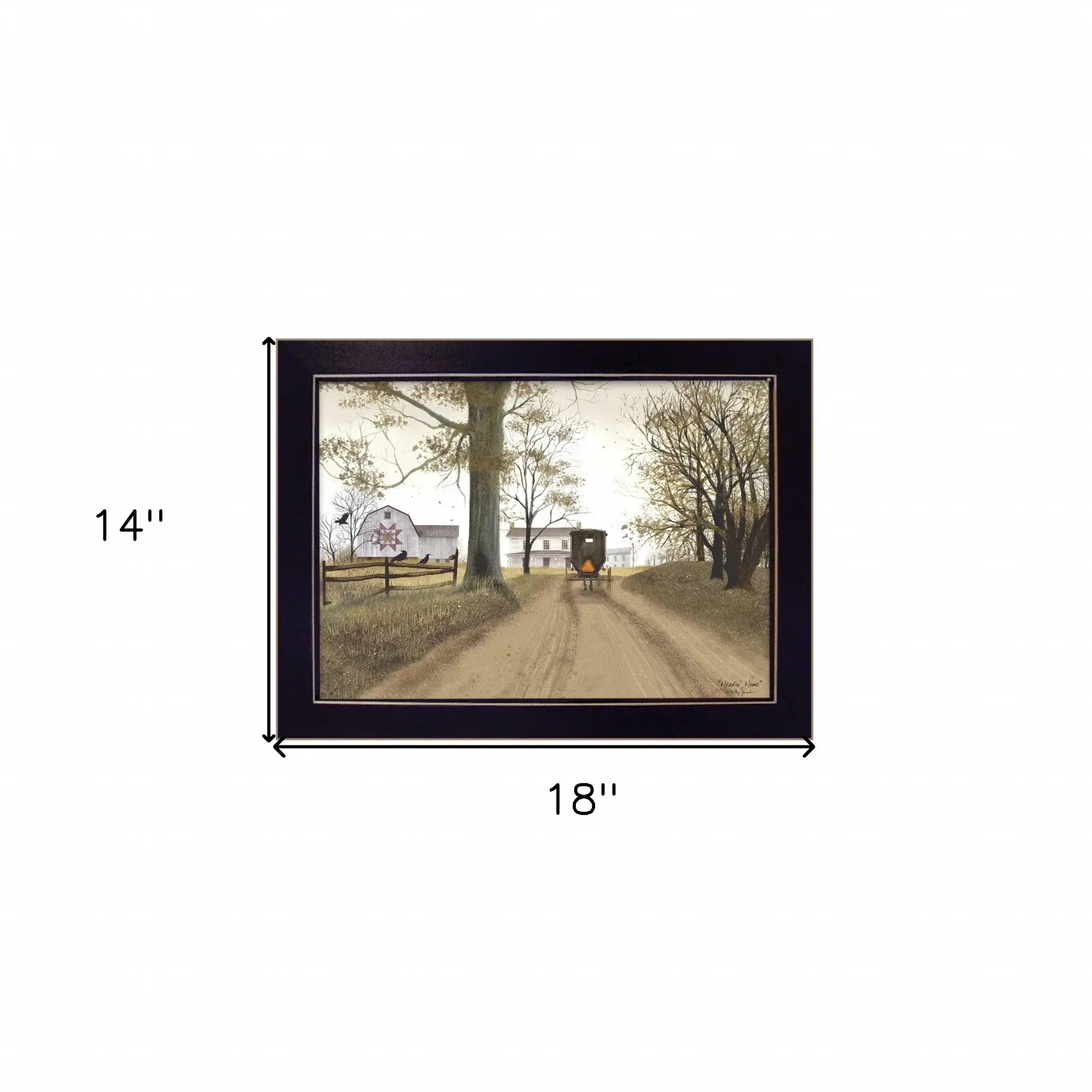 Headin Home 5 Black Framed Print Wall Art - Image 5
