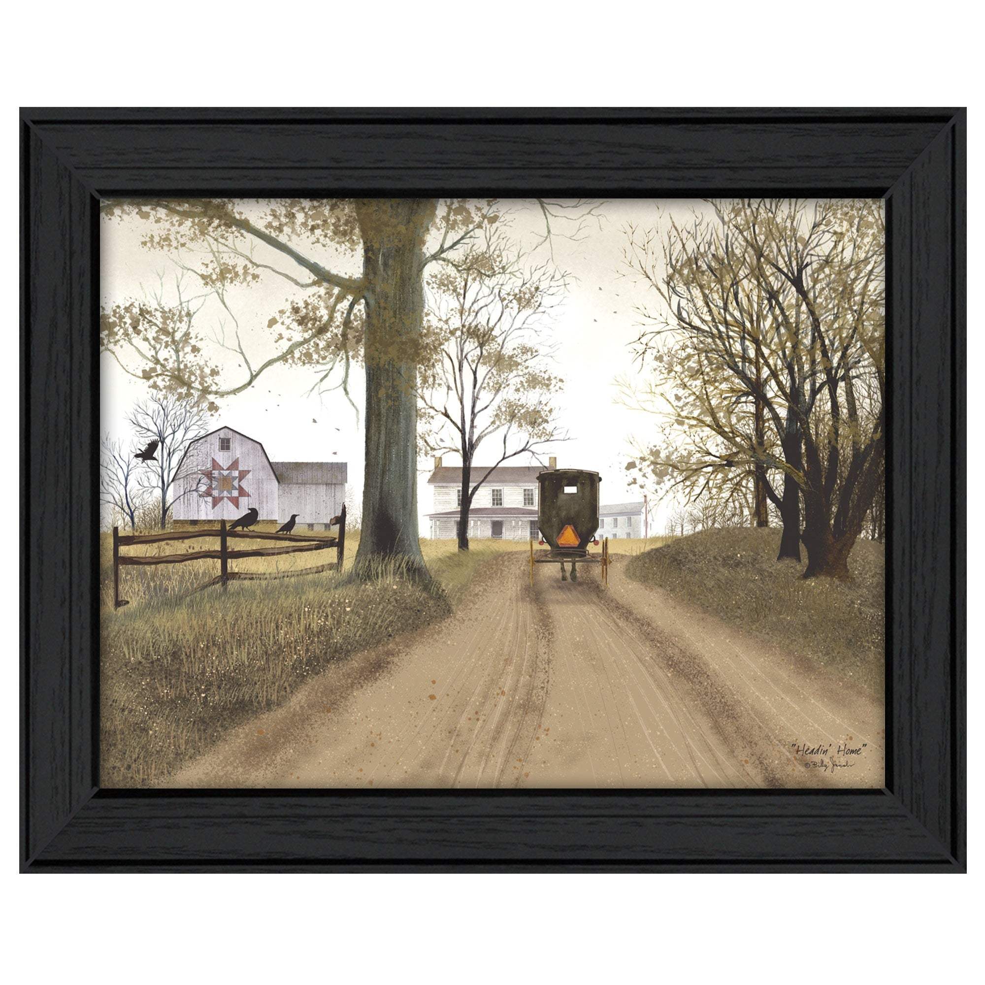 Headin Home 8 Black Framed Print Wall Art - Image 2