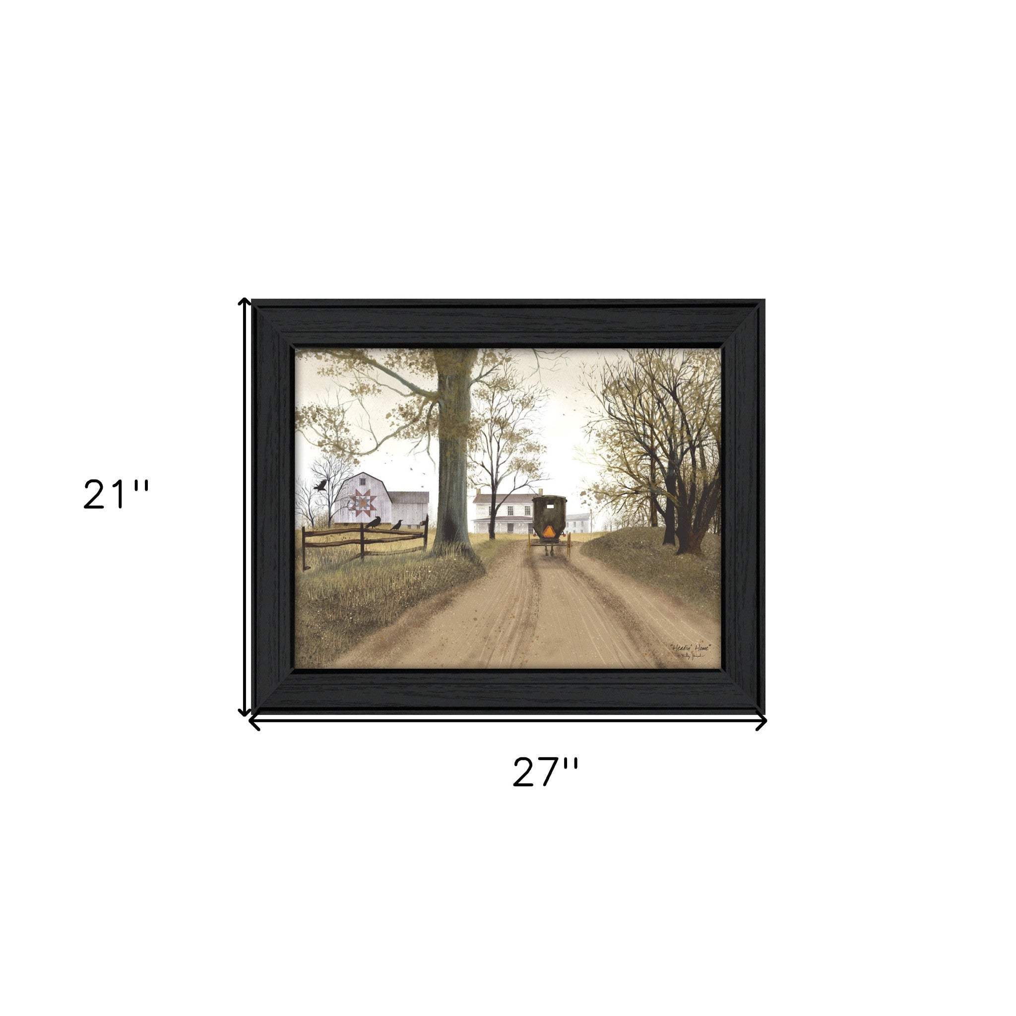 Headin Home 8 Black Framed Print Wall Art - Image 7