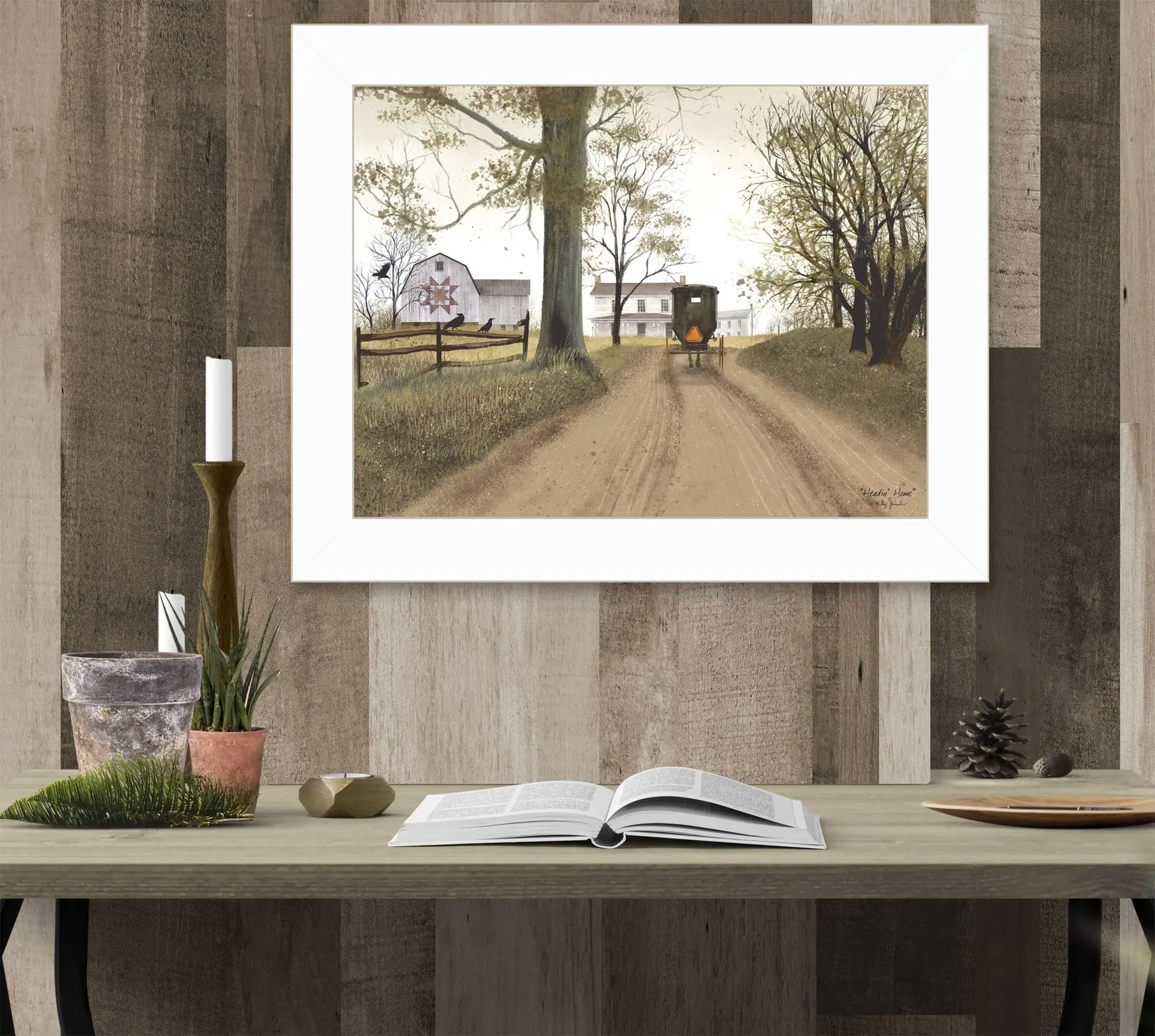 Headin Home White Framed Print Wall Art - Image 5