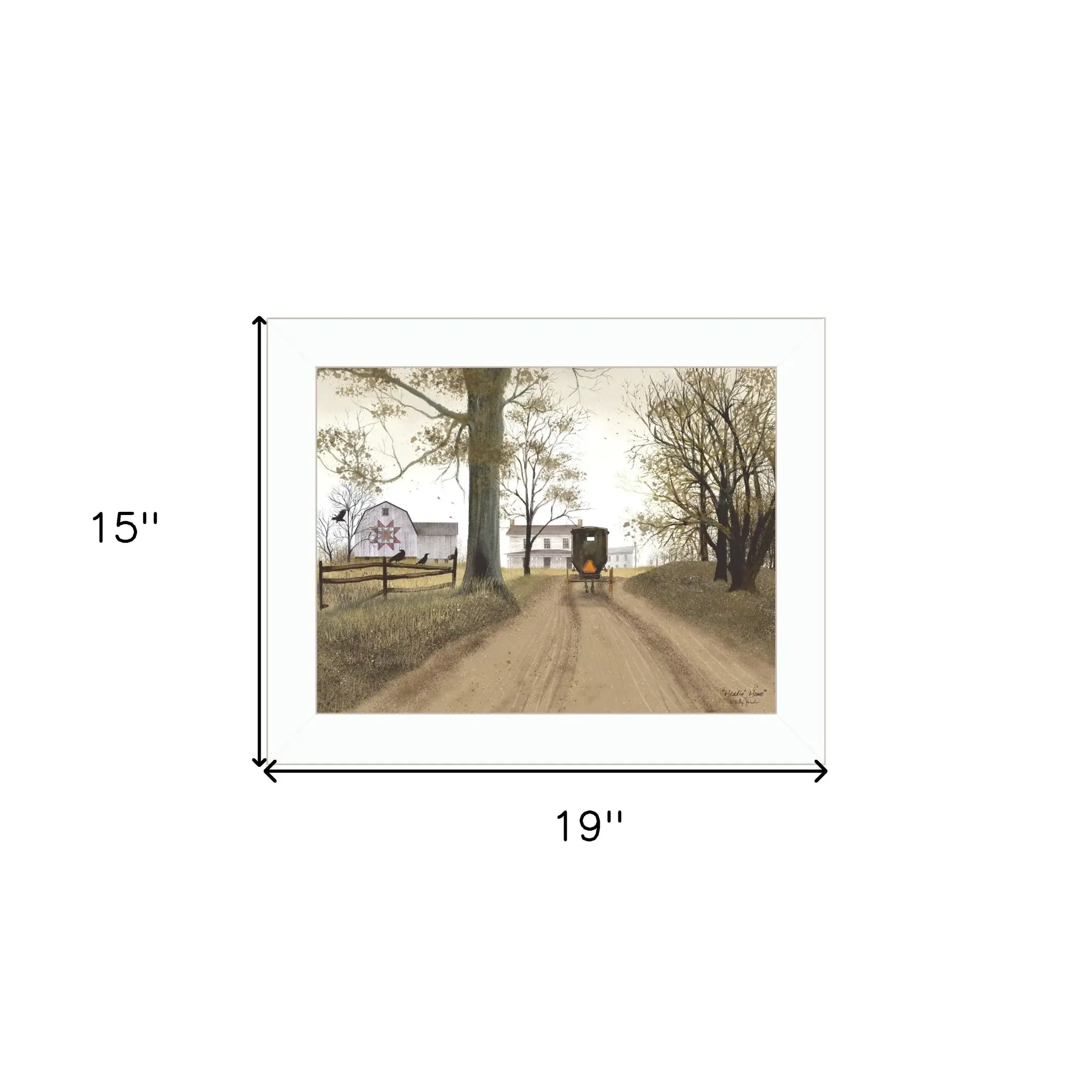 Headin Home White Framed Print Wall Art - Image 6