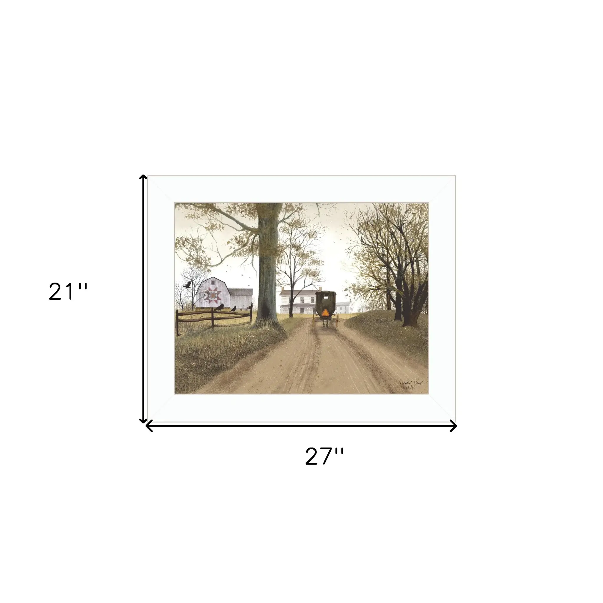 Headin Home White Framed Print Wall Art - Image 6