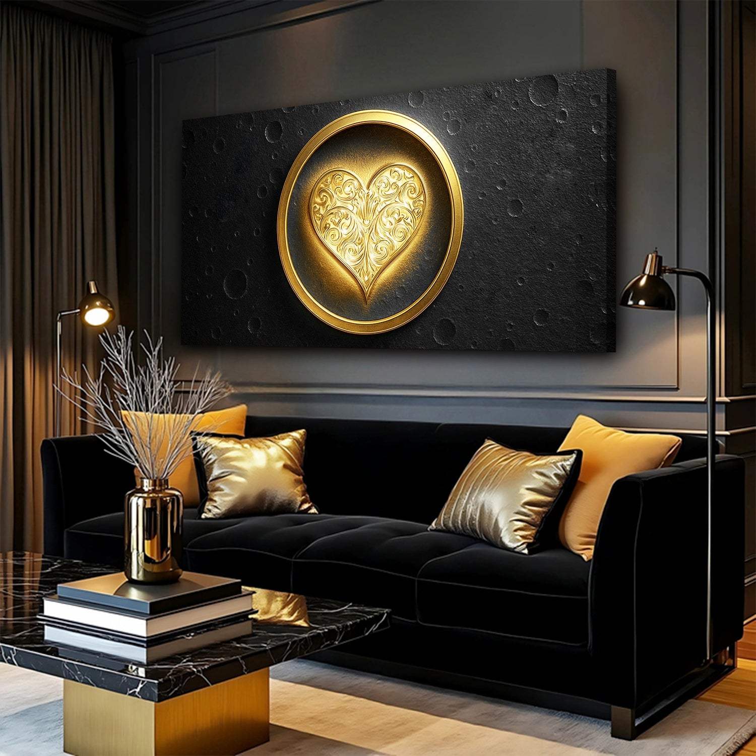 Heart Eclipse Wall Art - Image 2