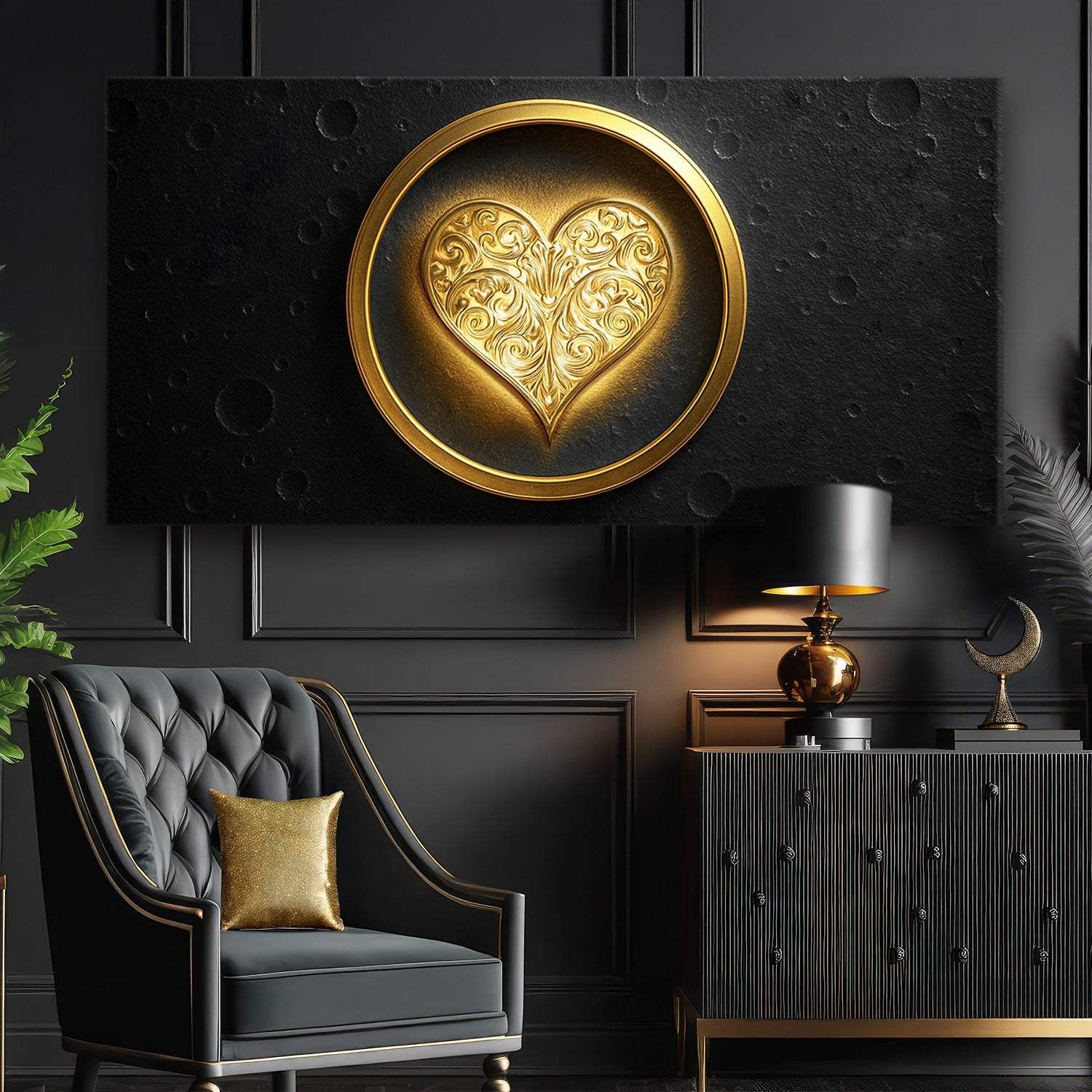 Heart Eclipse Wall Art - Image 5