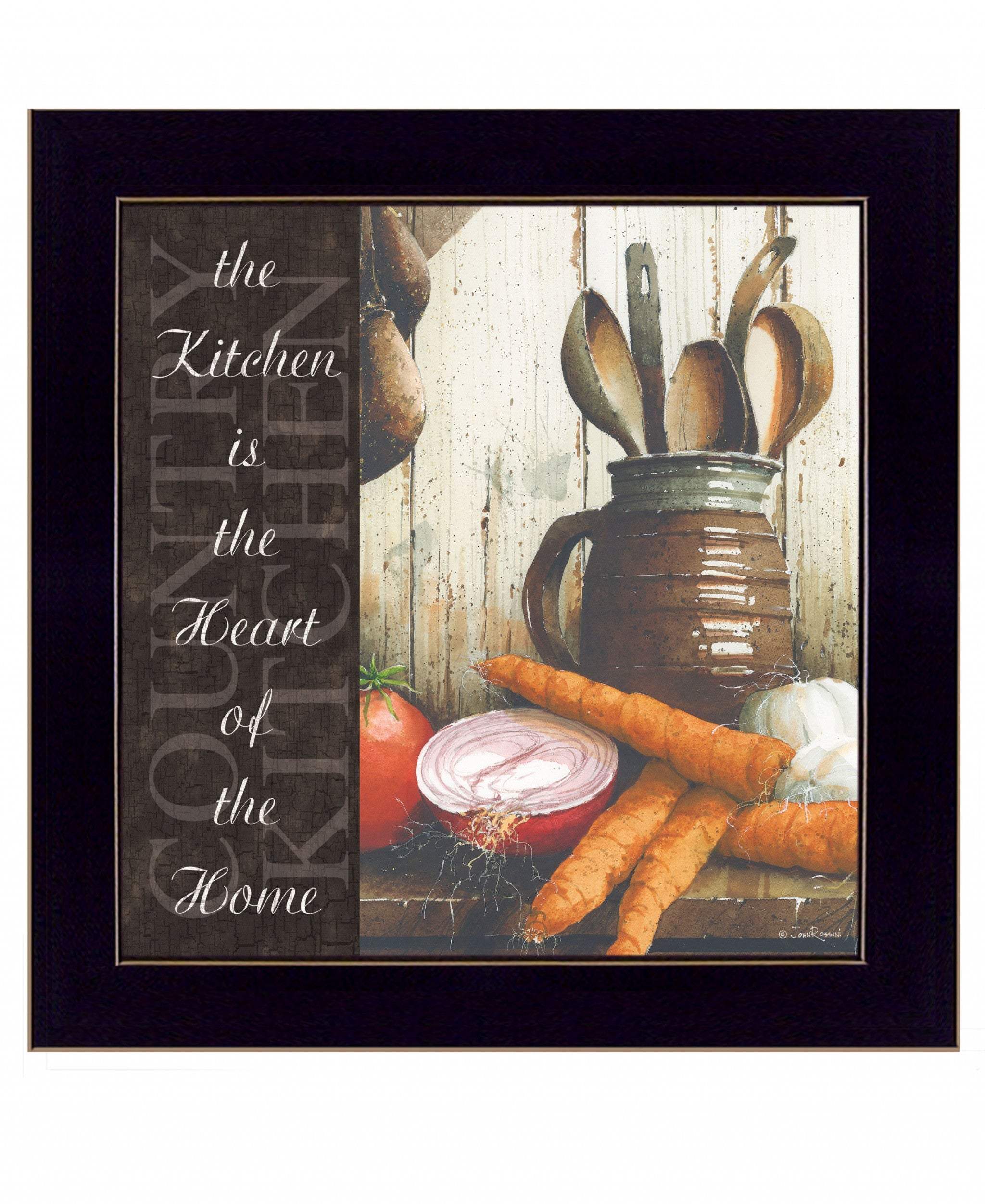 Heart of the Home 2 Black Framed Print Kitchen Wall Art - Image 2