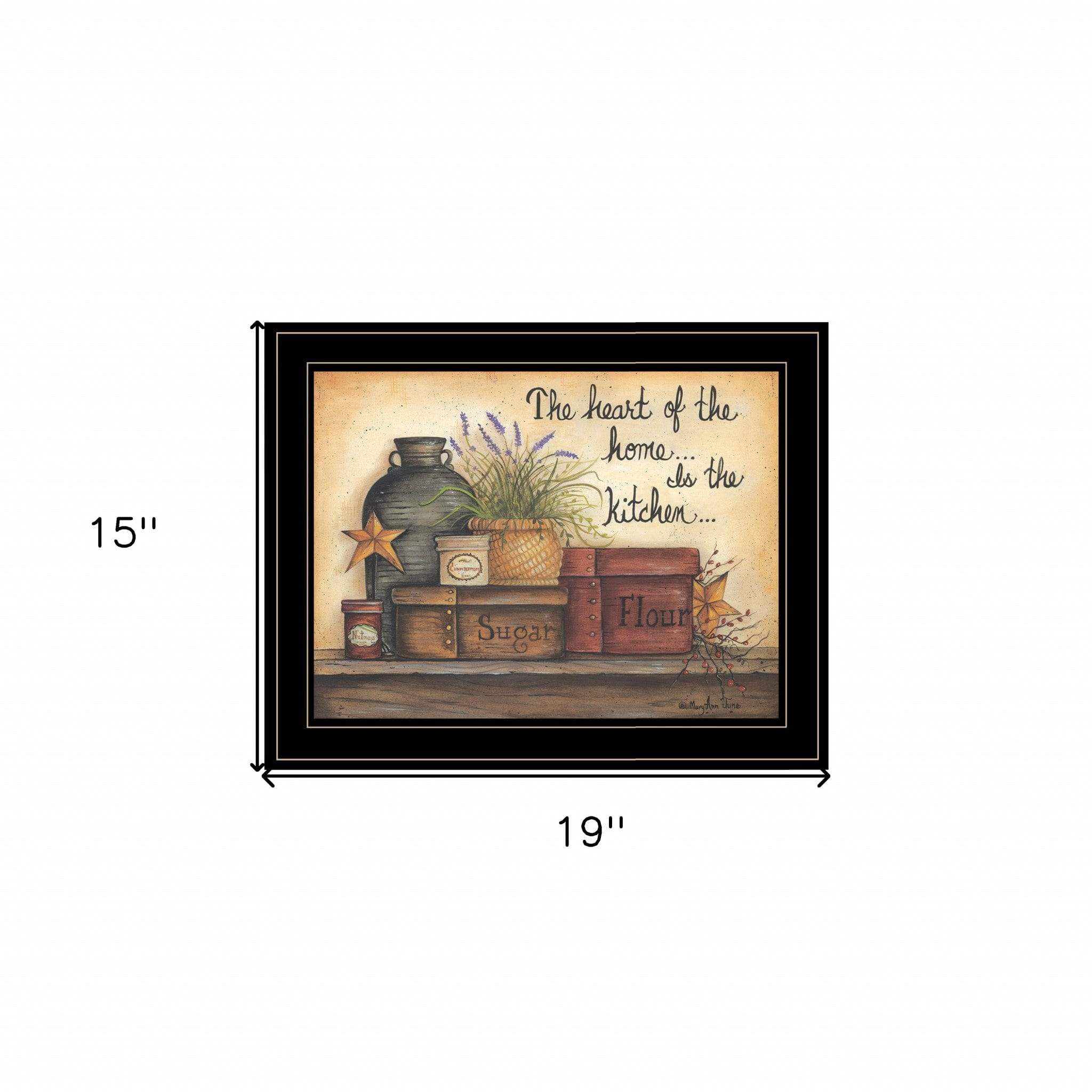 Heart of the Home 8 Black Framed Print Kitchen Wall Art - Image 5