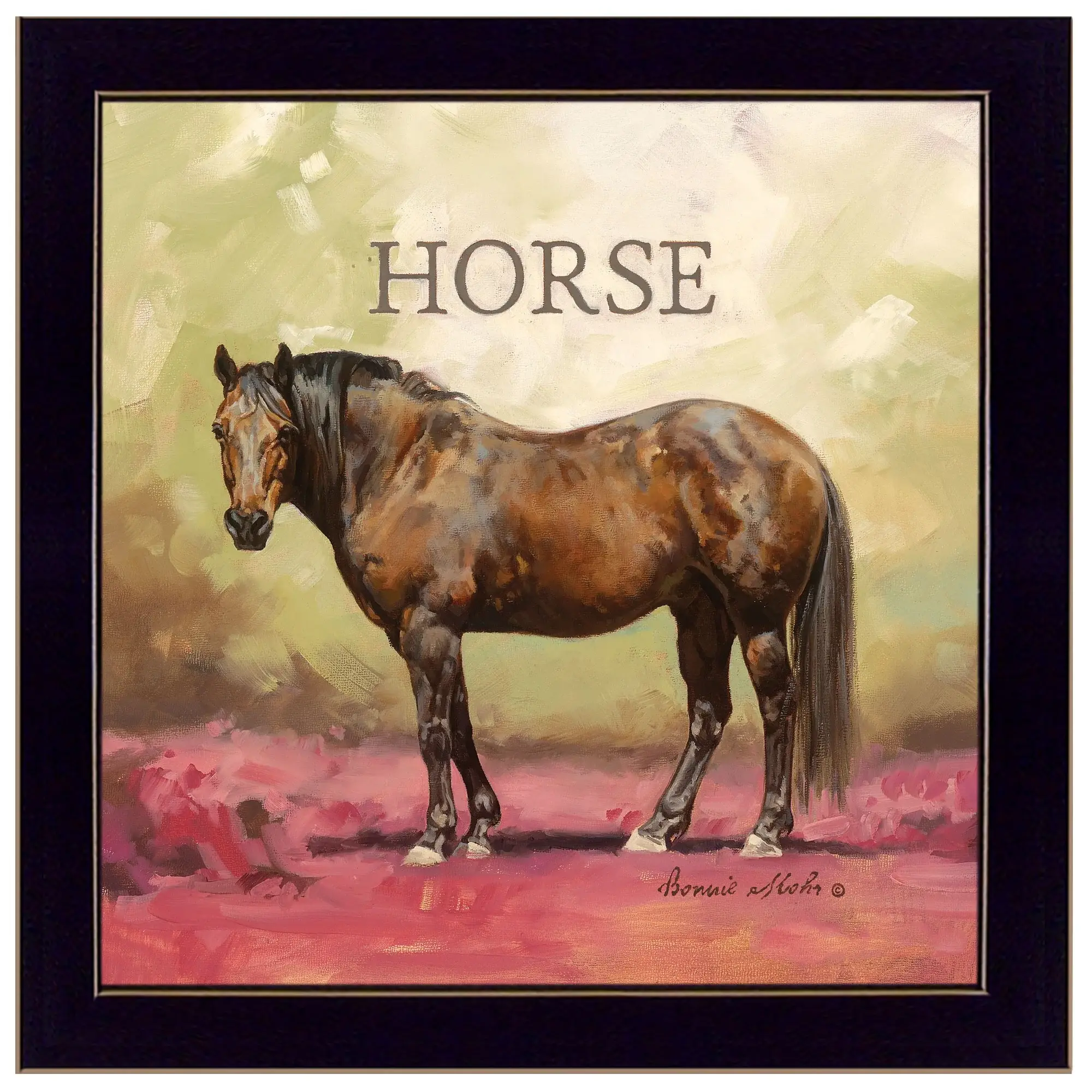 Henry the Horse Black Framed Print Wall Art - Image 2