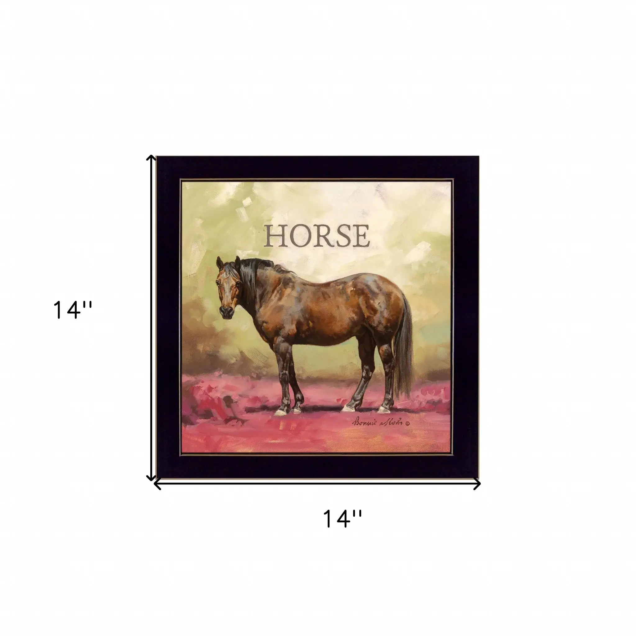 Henry the Horse Black Framed Print Wall Art - Image 5