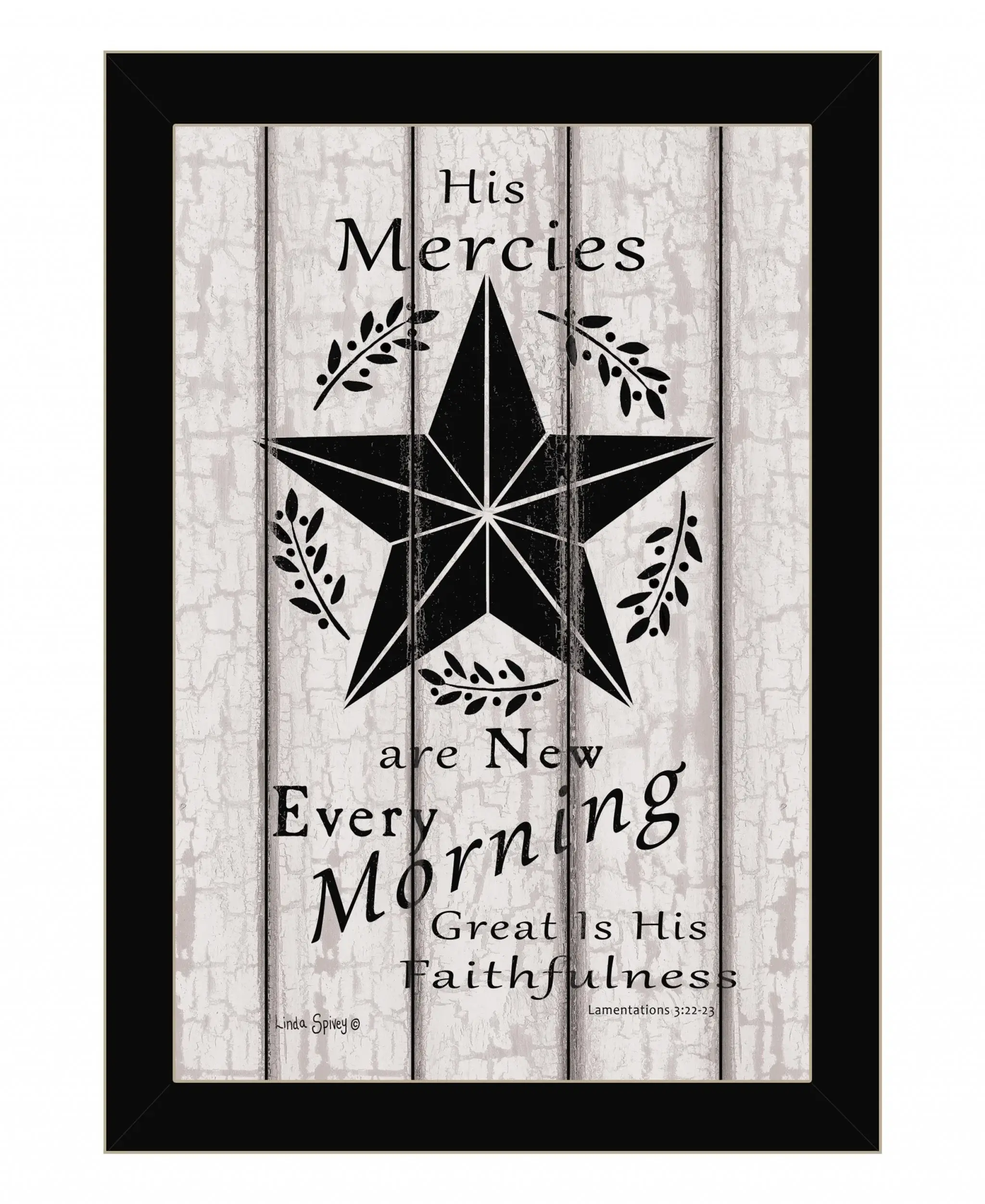 His Mercies are New Every Morning 1 Black Framed Print Wall Art - Image 2