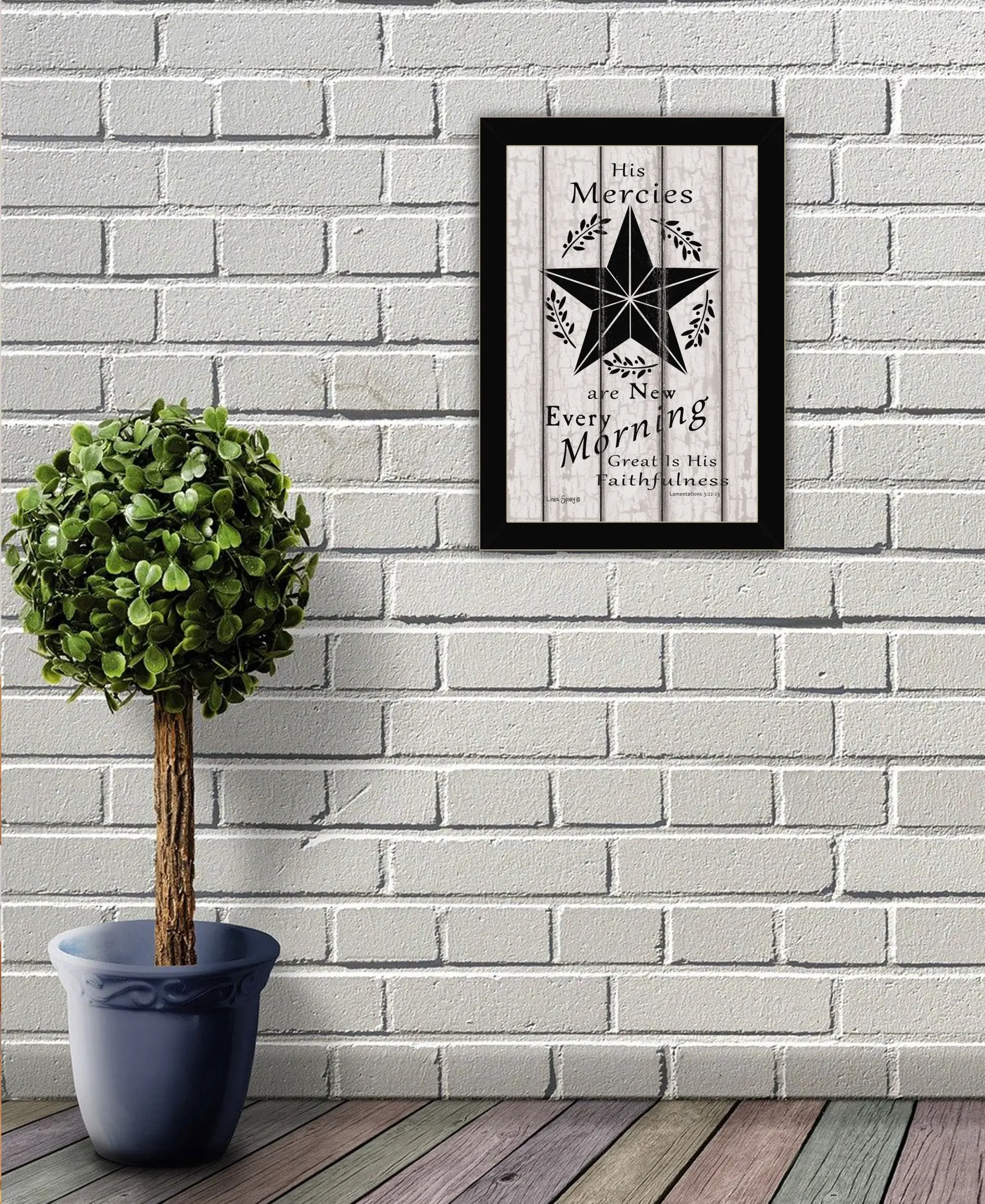His Mercies are New Every Morning 1 Black Framed Print Wall Art - Image 4
