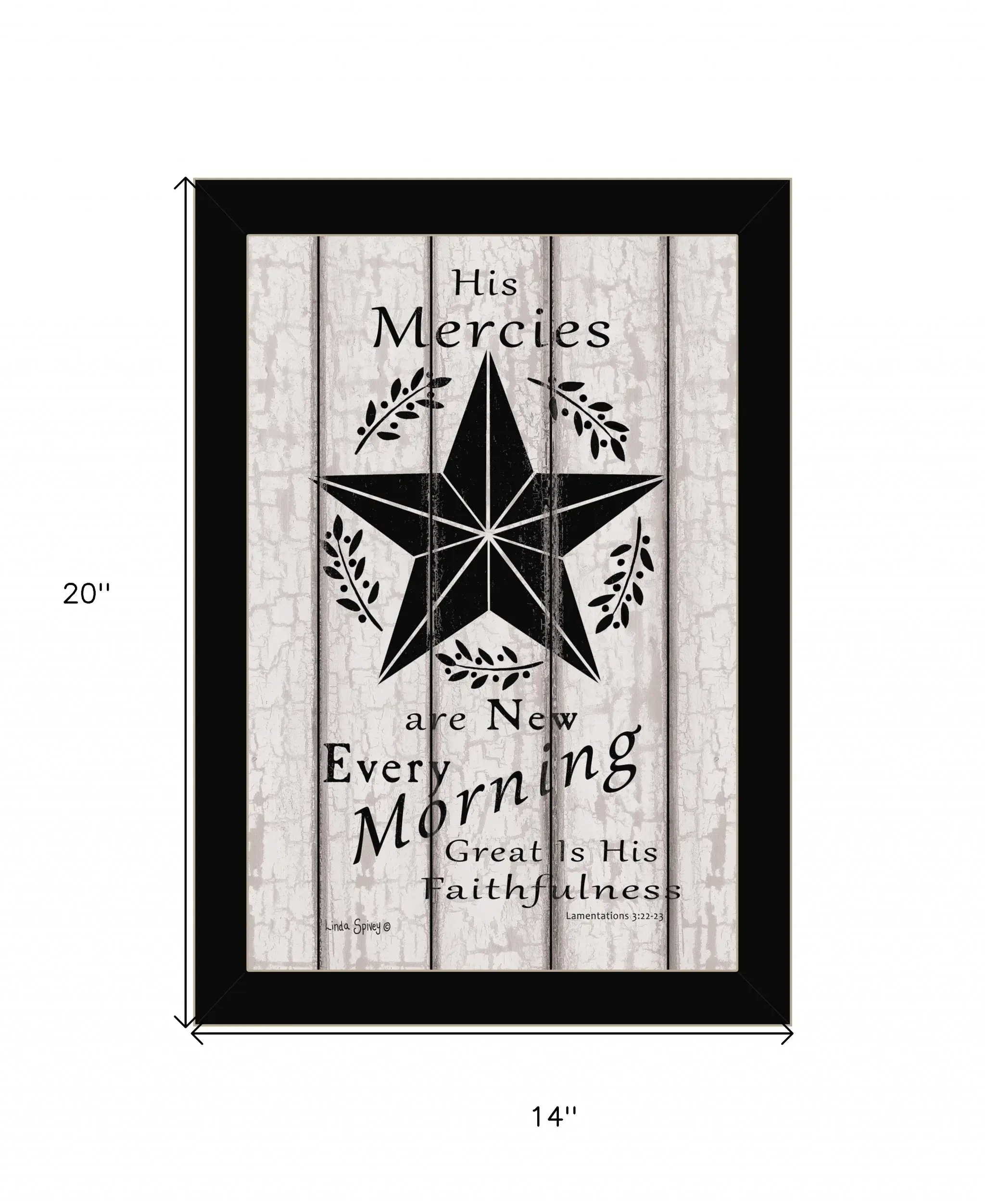 His Mercies are New Every Morning 1 Black Framed Print Wall Art - Image 5