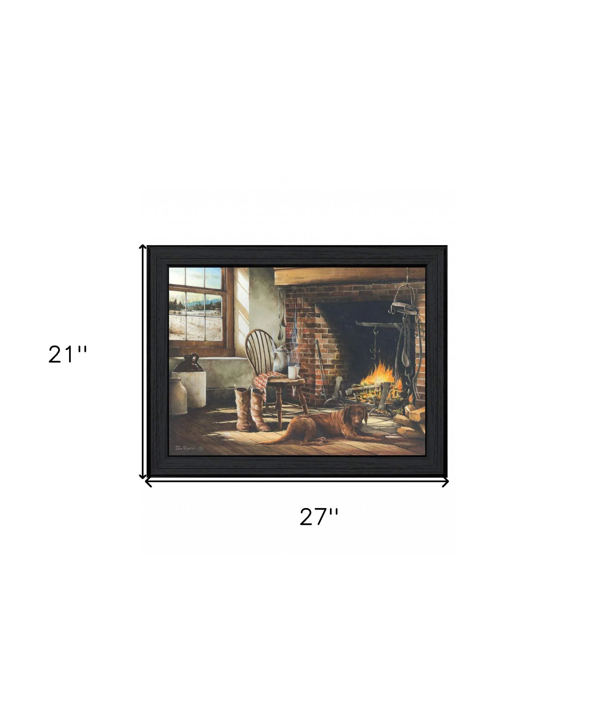 His Morning Coffee 1 Black Framed Print Wall Art - Image 6