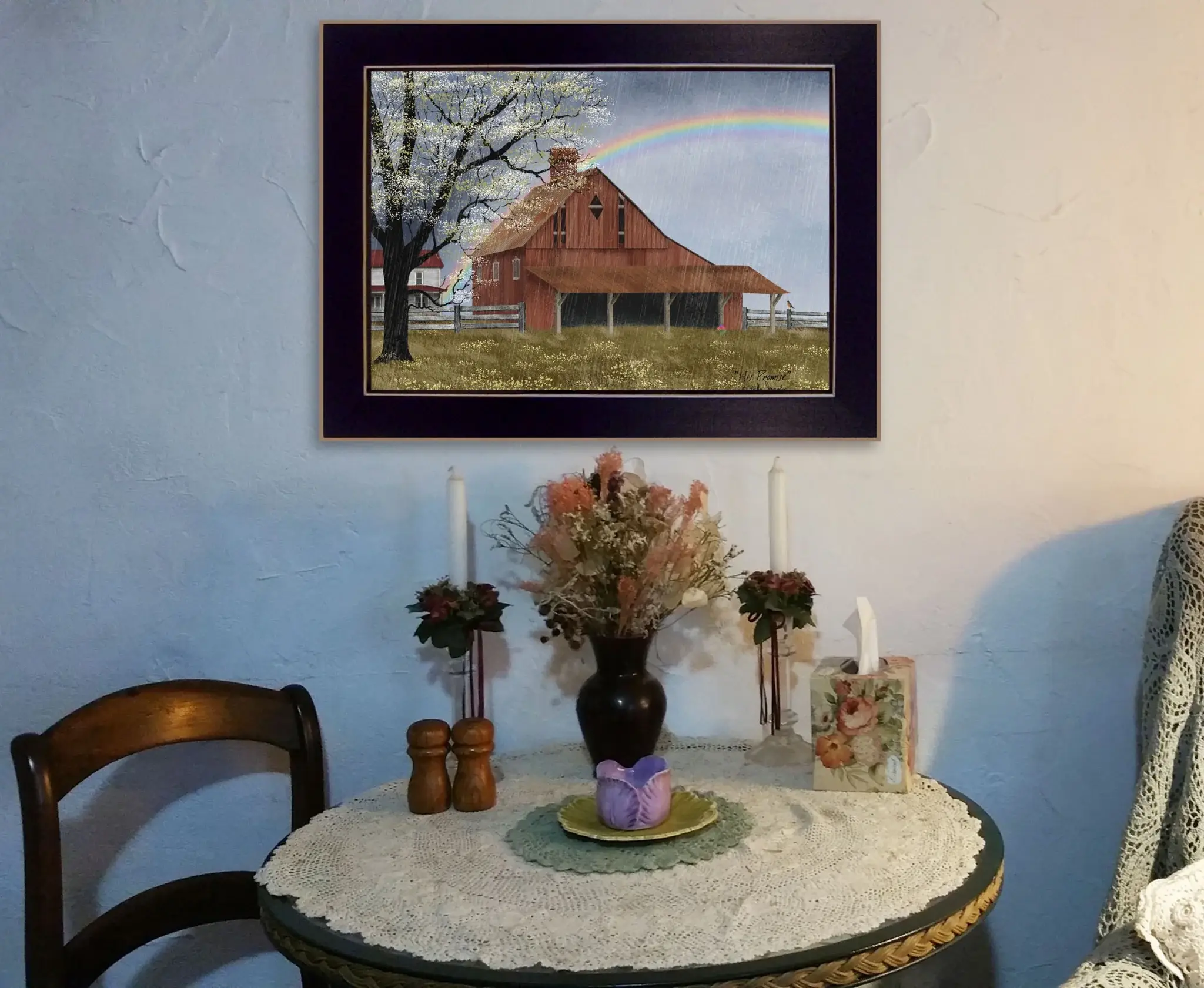 His Promise Black Framed Print Wall Art - Image 4