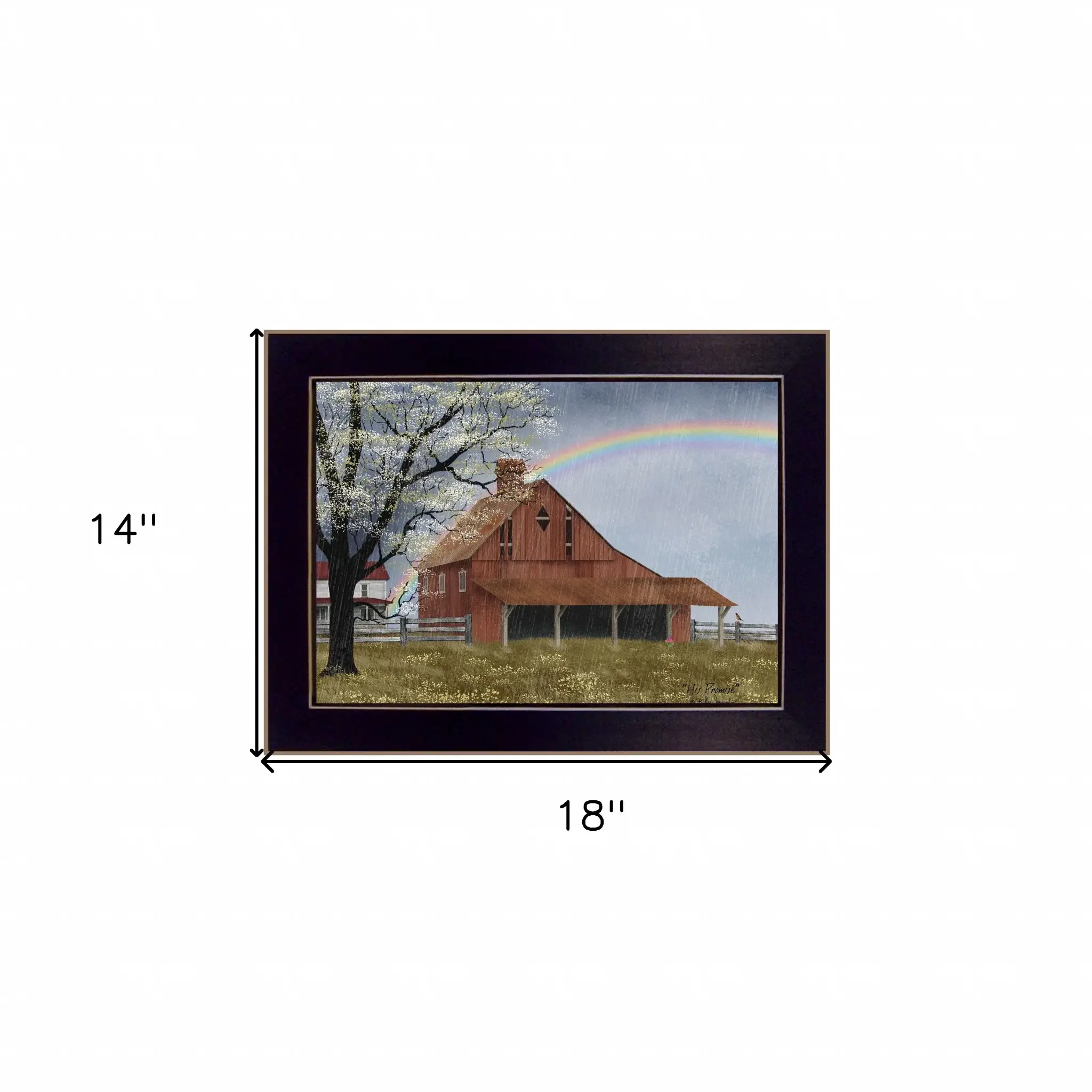 His Promise Black Framed Print Wall Art - Image 5