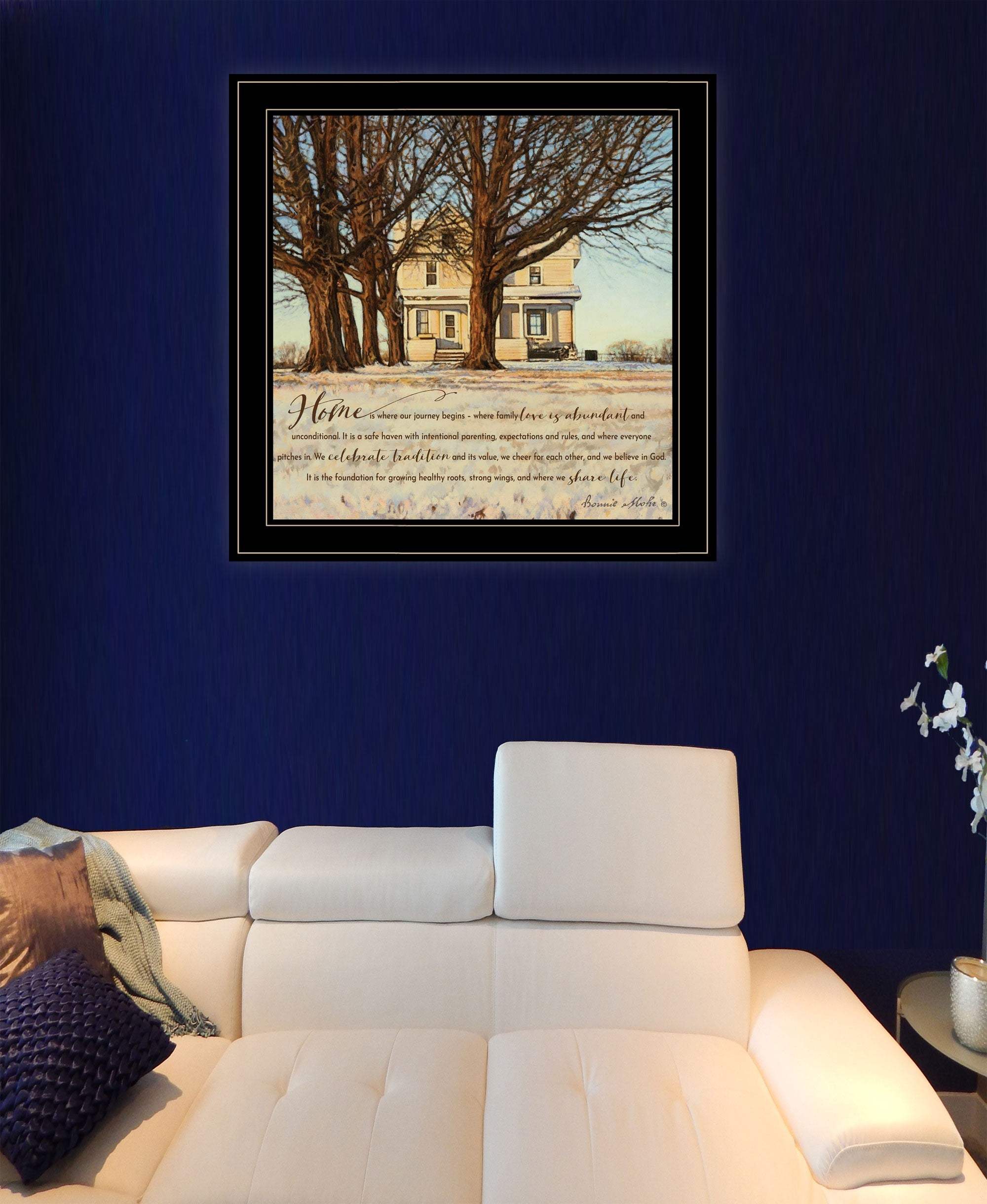 Home 2 Black Framed Print Wall Art - Image 4