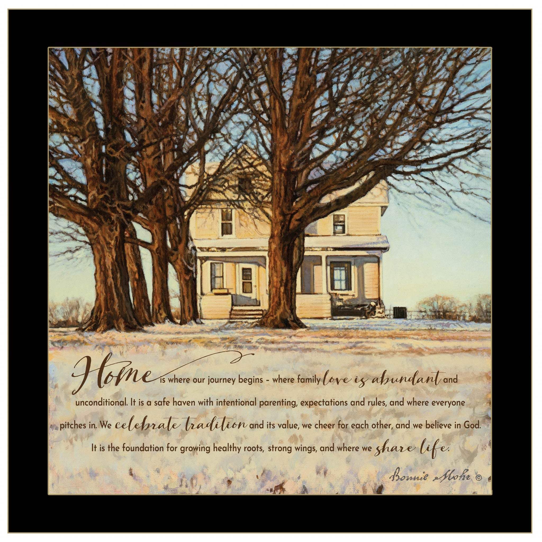 Home 3 Black Framed Print Wall Art - Image 2