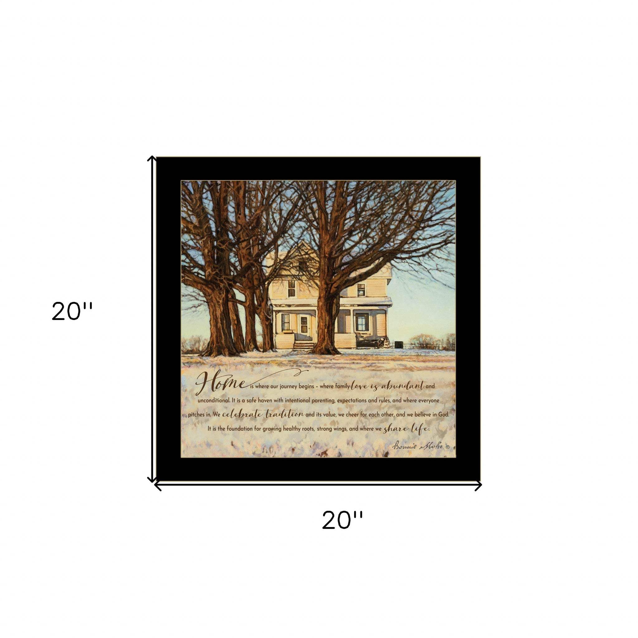 Home 3 Black Framed Print Wall Art - Image 6