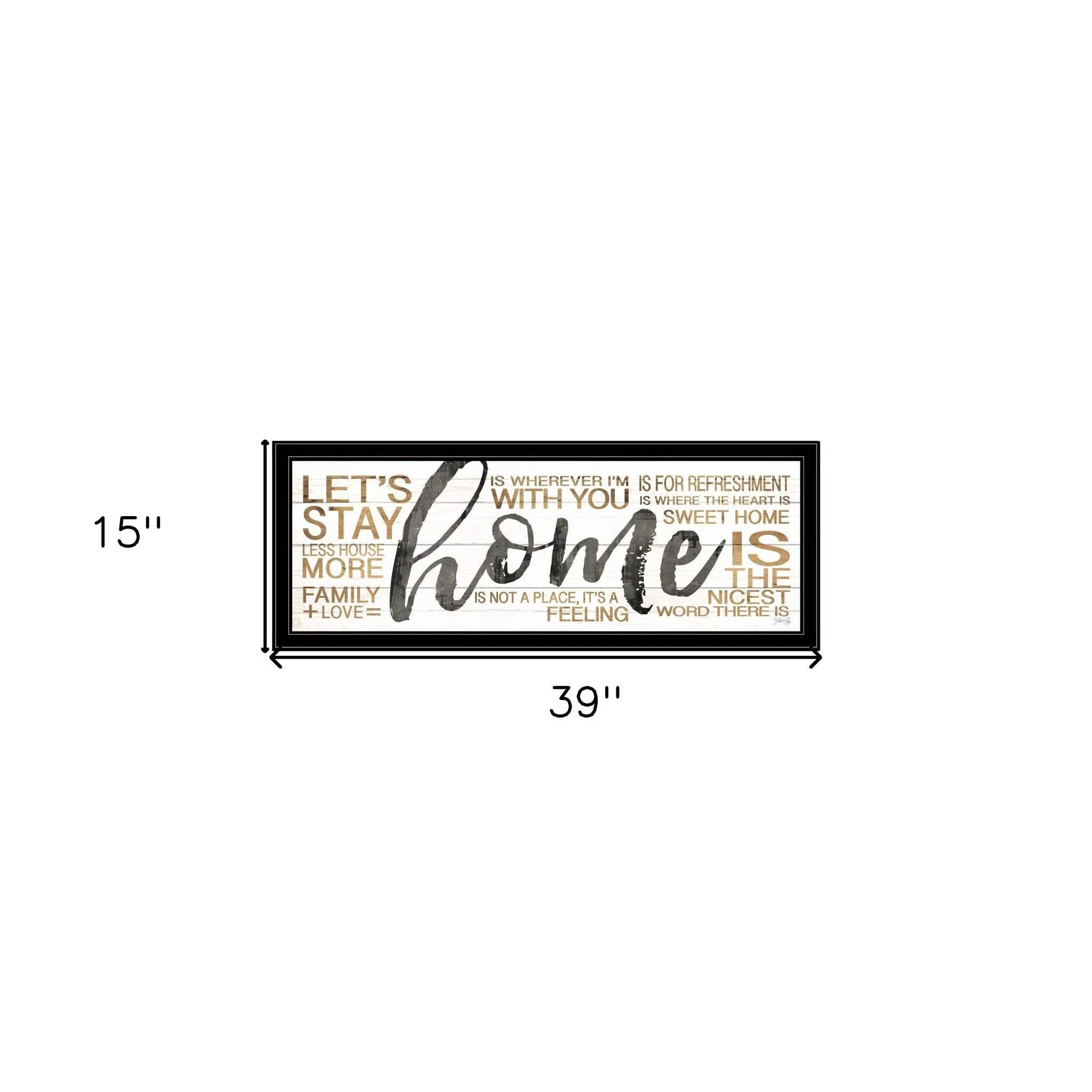 Home 4 Black Framed Print Wall Art - Image 4
