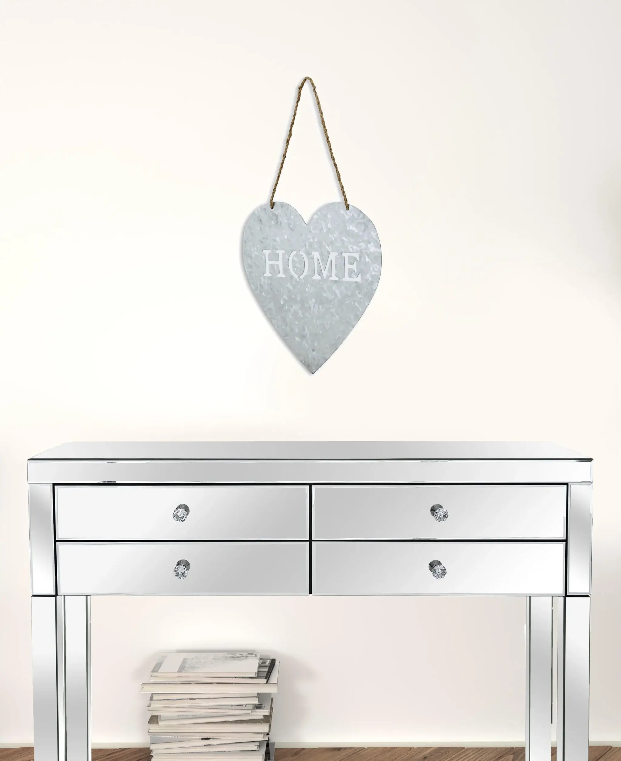 Home Gray Galvanized Cut Out Metal Wall Decor - Image 2