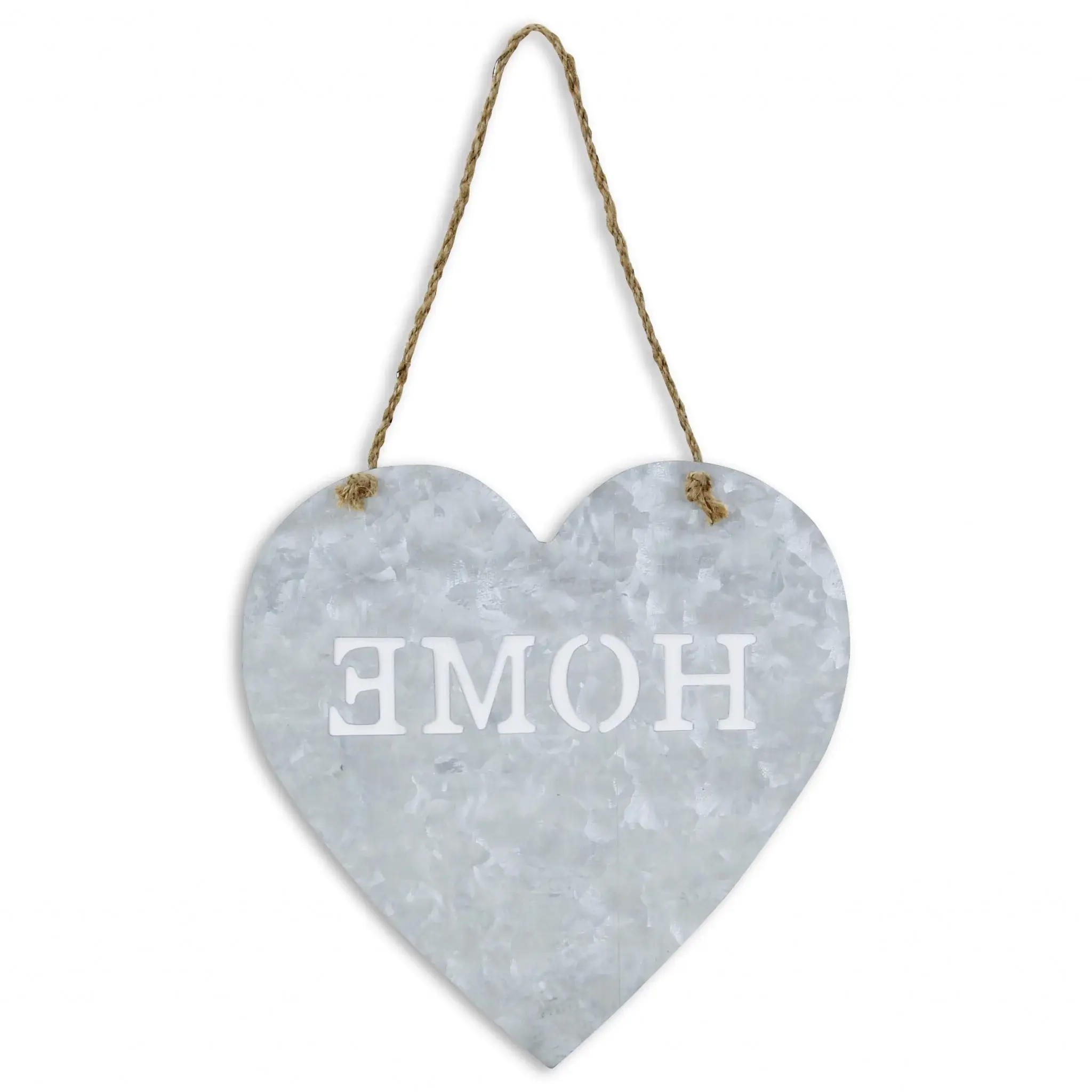 Home Gray Galvanized Cut Out Metal Wall Decor - Image 3