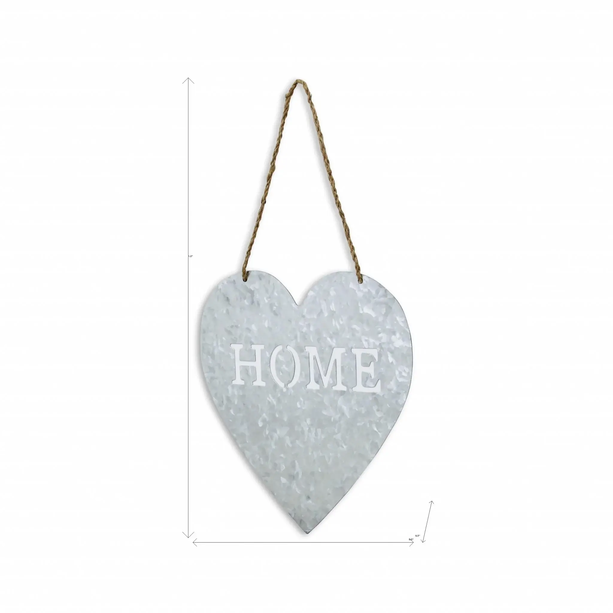 Home Gray Galvanized Cut Out Metal Wall Decor - Image 8