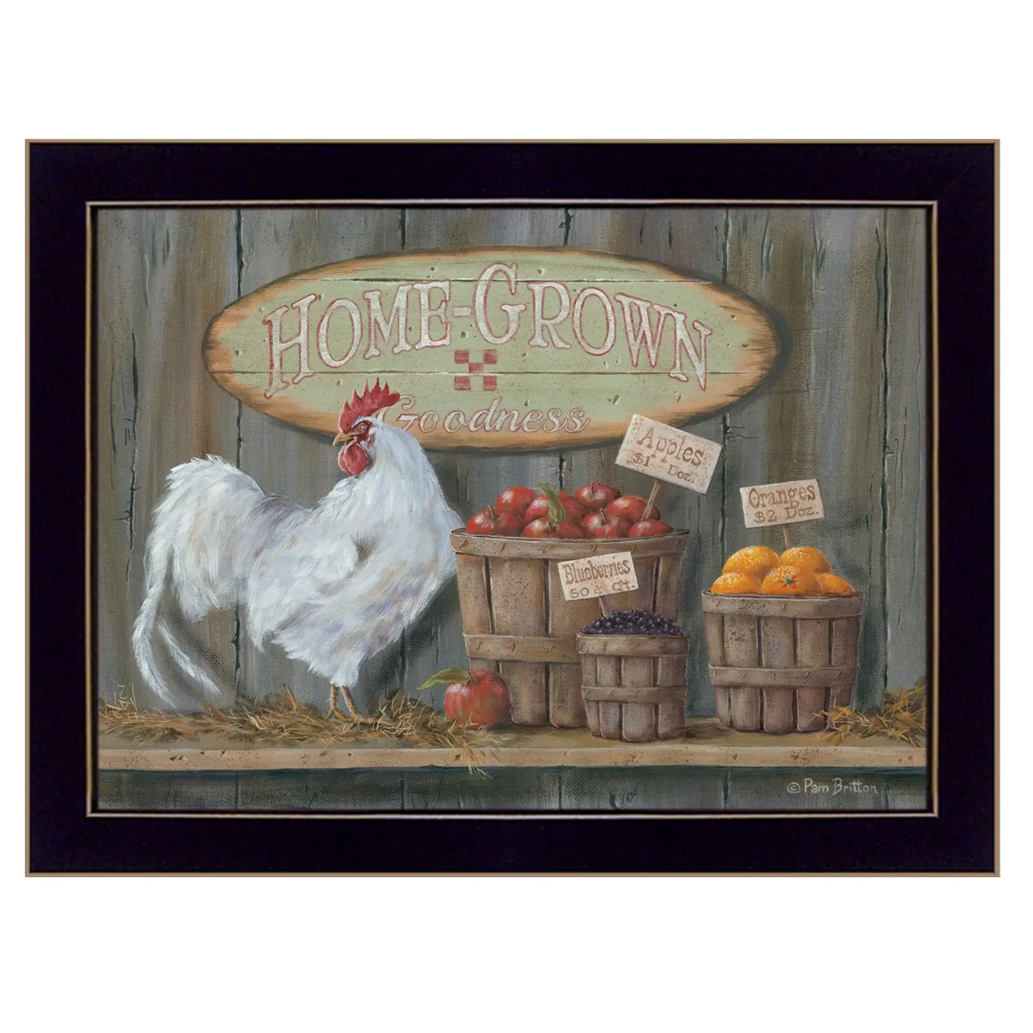 Home Grown 1 Black Framed Print Wall Art - Image 2