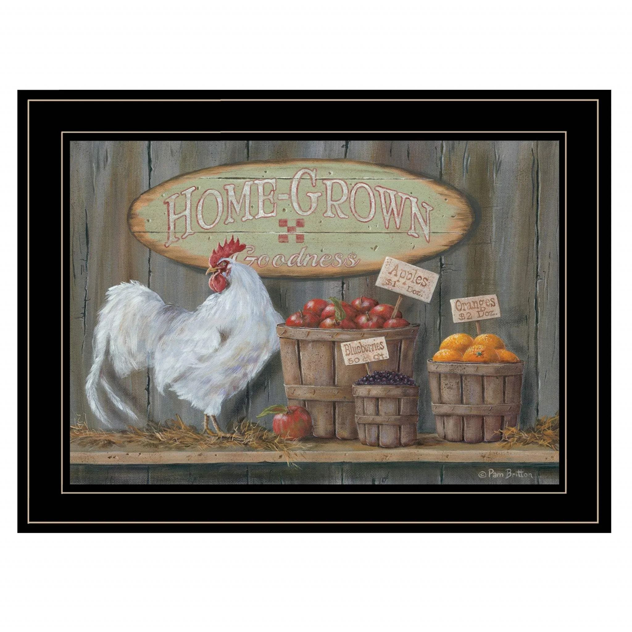 Home Grown 3 Black Framed Print Wall Art - Image 2